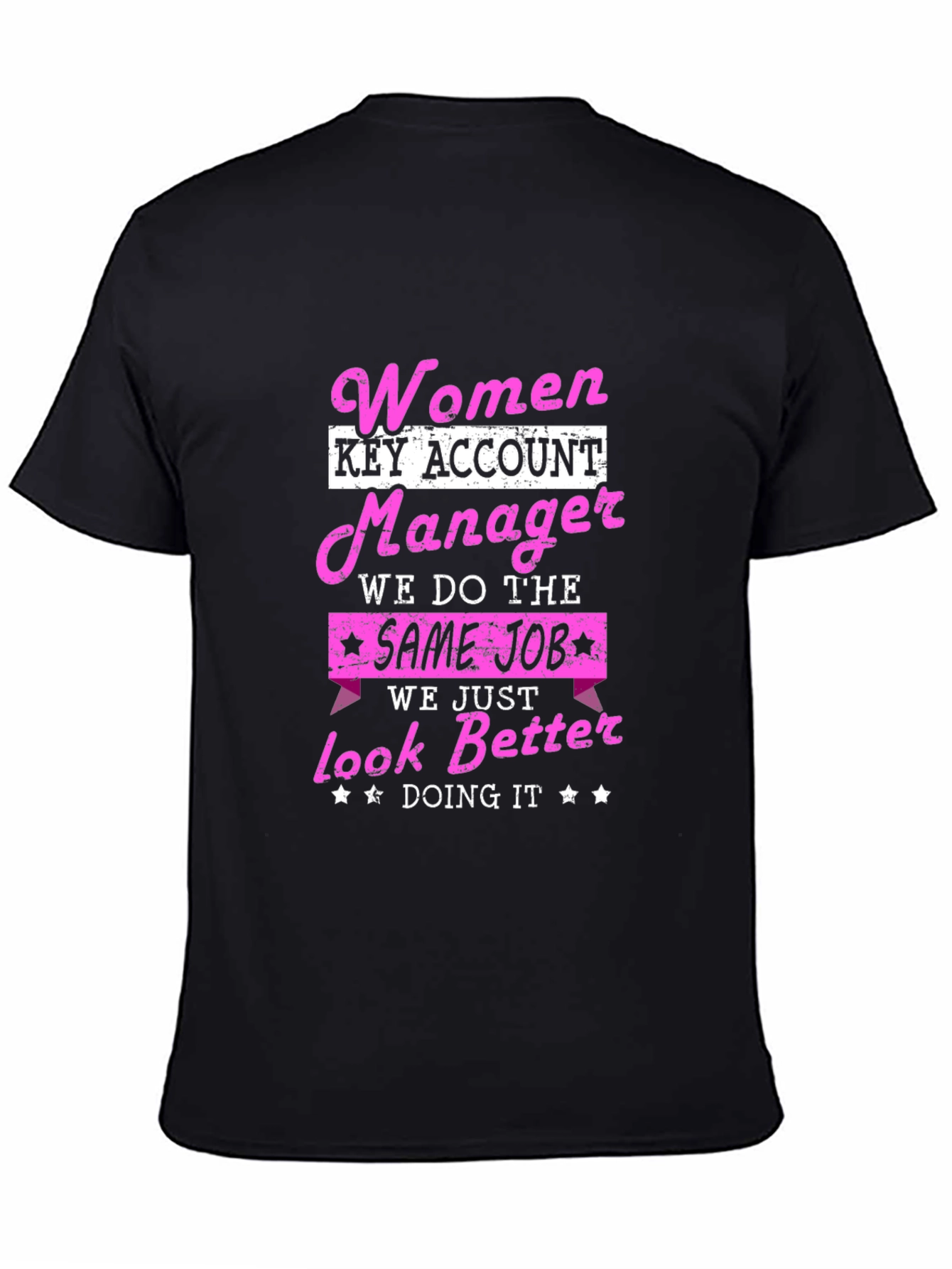 Black Women Key Account Manager T-Shirt view 4