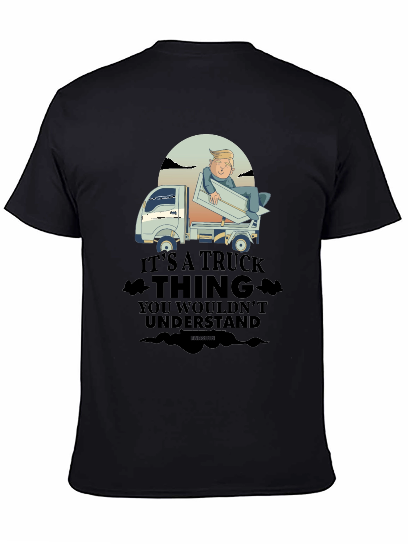 Black Trump Truck Thing T-Shirt view 4