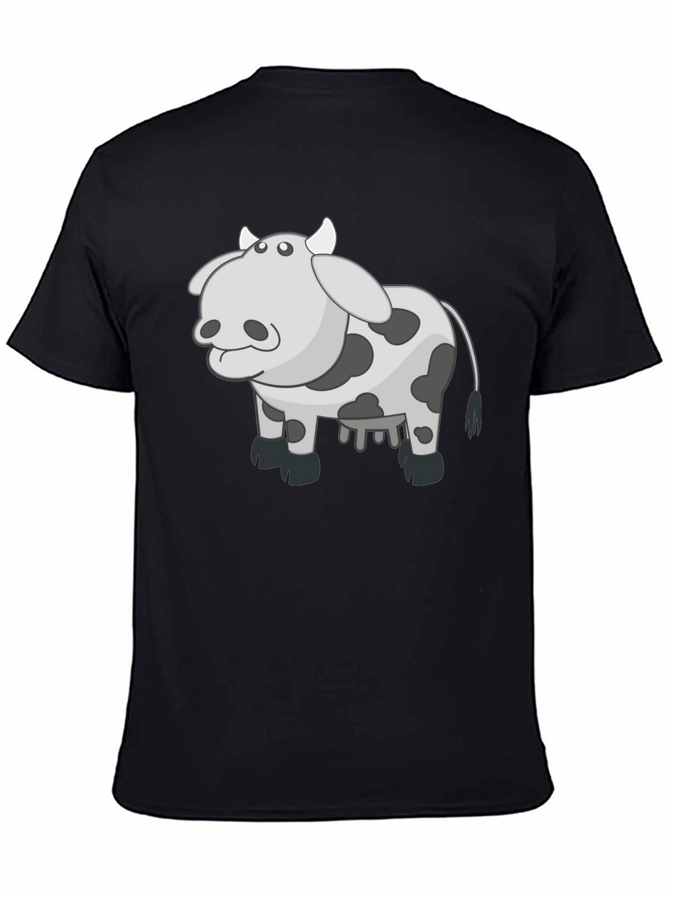 Black Cow Graphic Tee - Black T-Shirt view 4