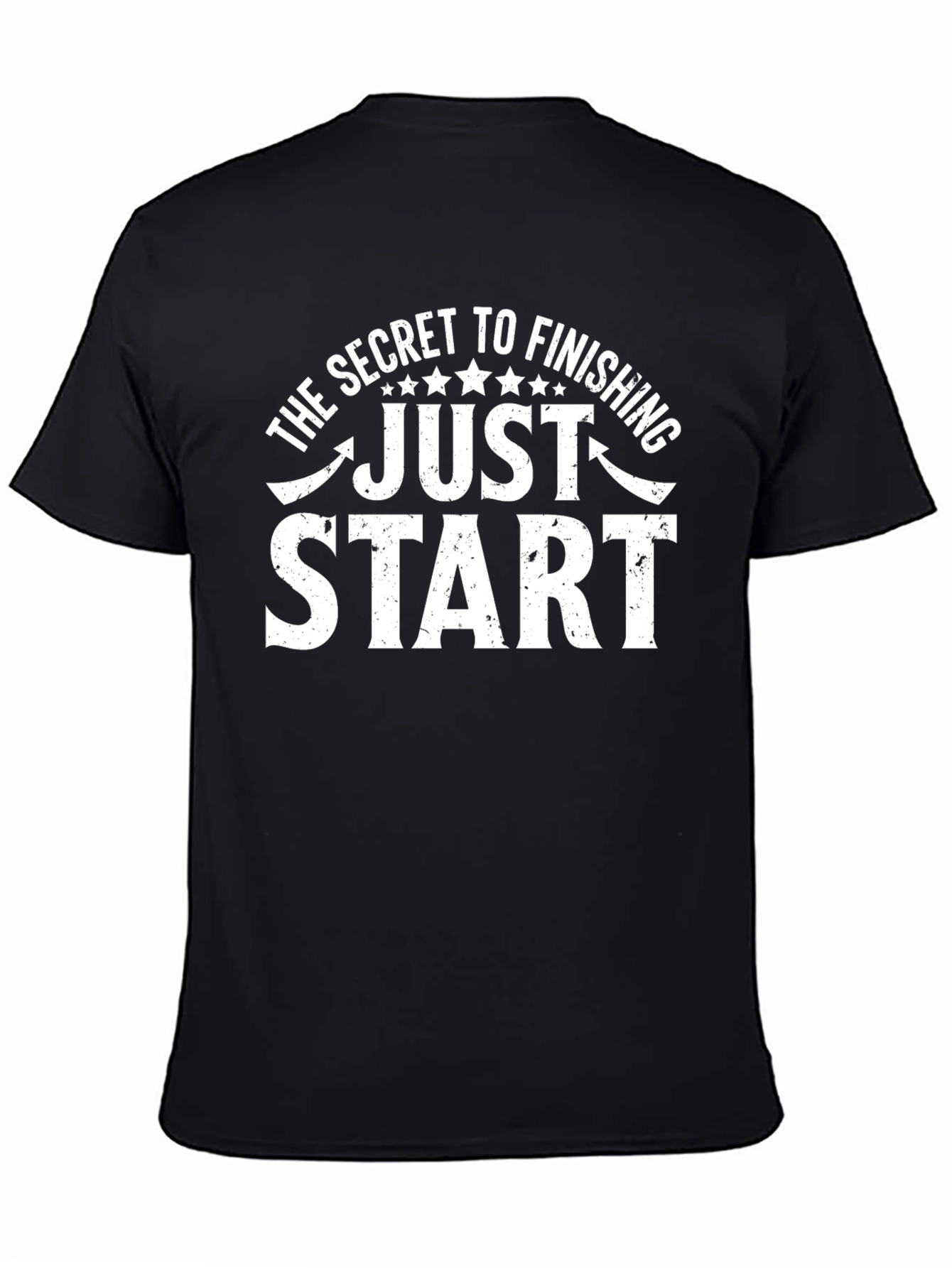 Black Secret to Finishing Start Black T-Shirt view 4