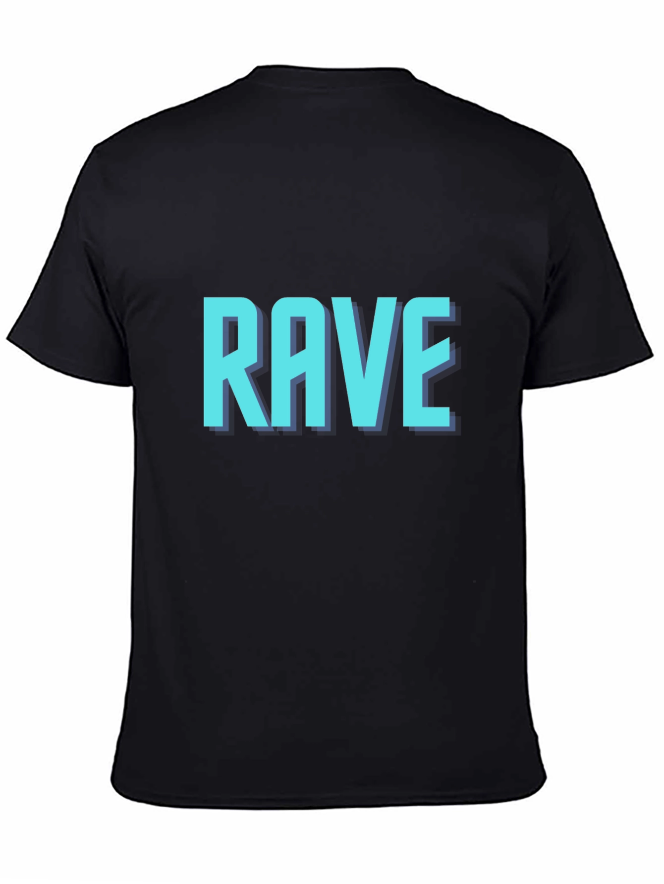 Black Rave Graphic T-Shirt - Party Ready Tee view 4