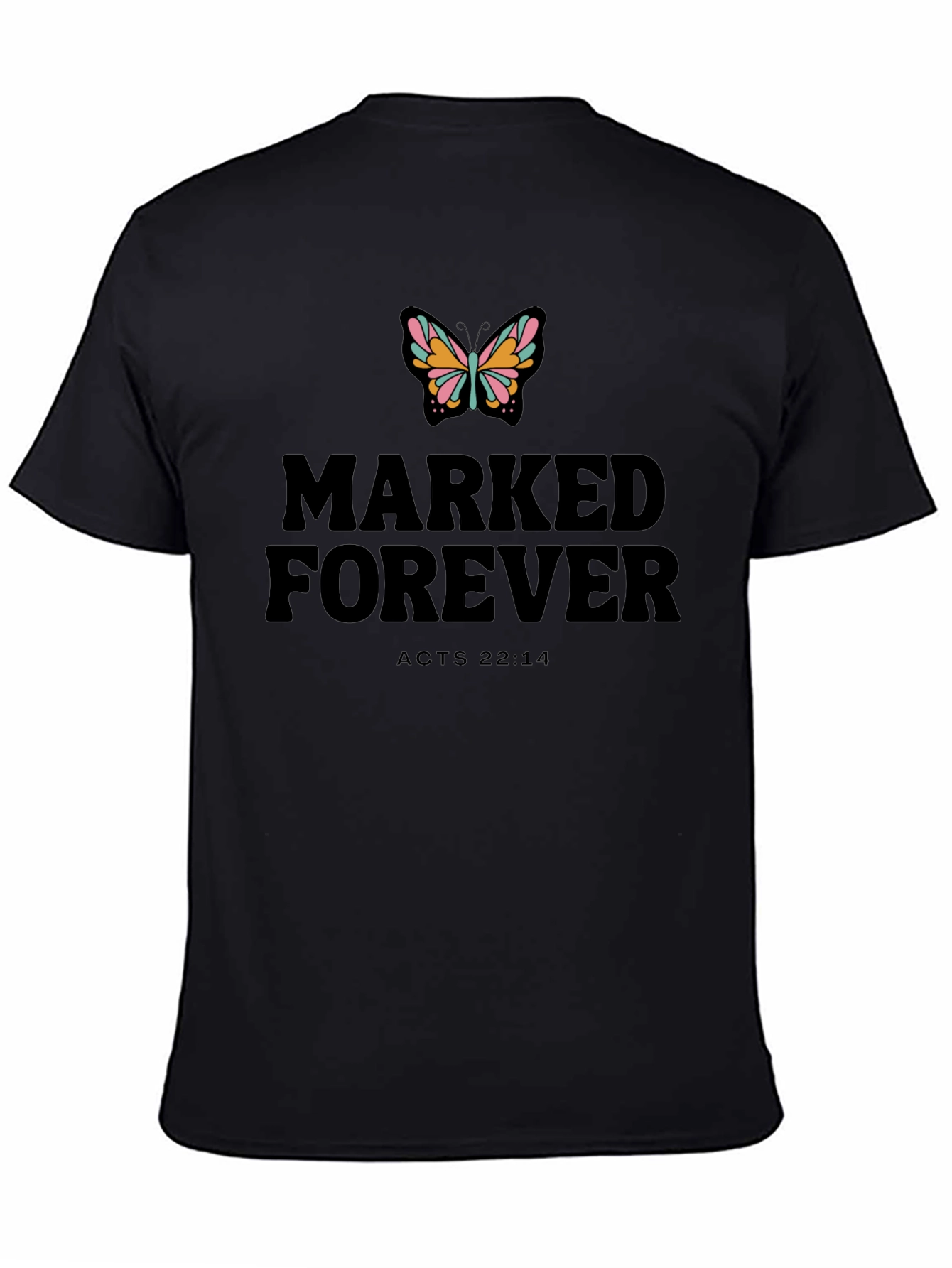 Black Marked Forever T-Shirt view 4