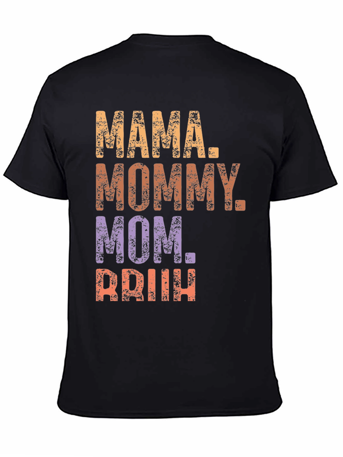 Black Mama Mommy Mom Briih T-Shirt view 4
