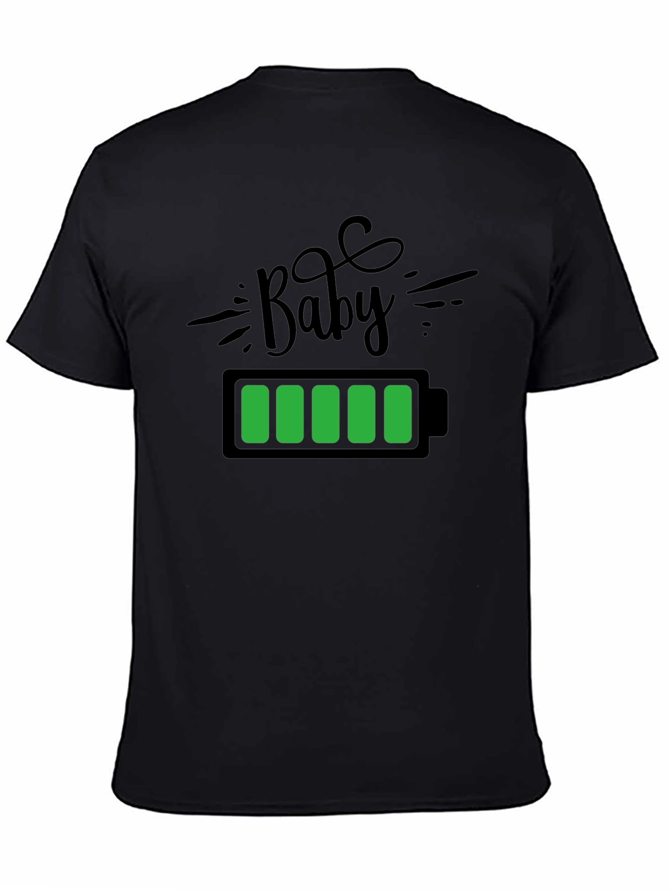 Black Baby Battery T-Shirt view 4