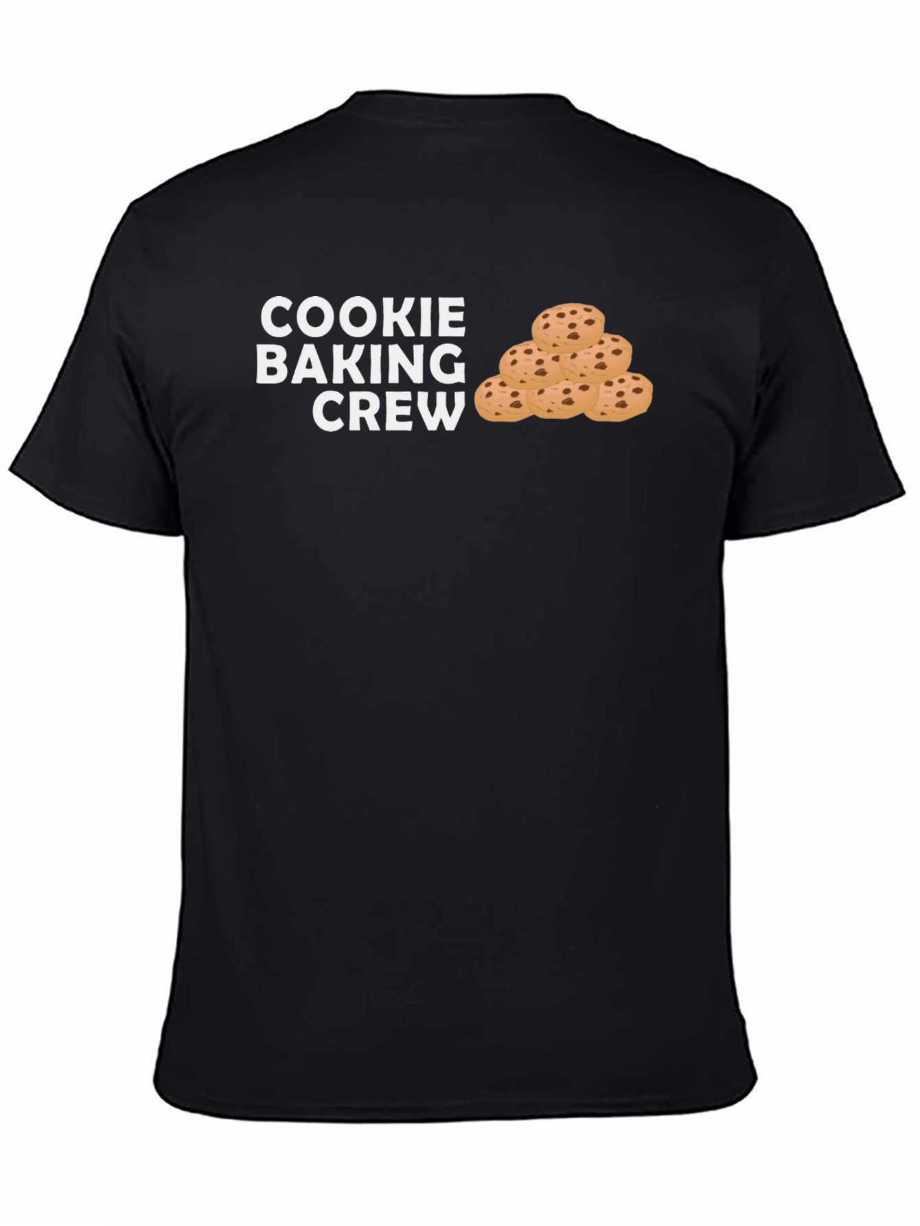 Black Cookie Baking Crew T-Shirt Funny Foodie Tee view 4