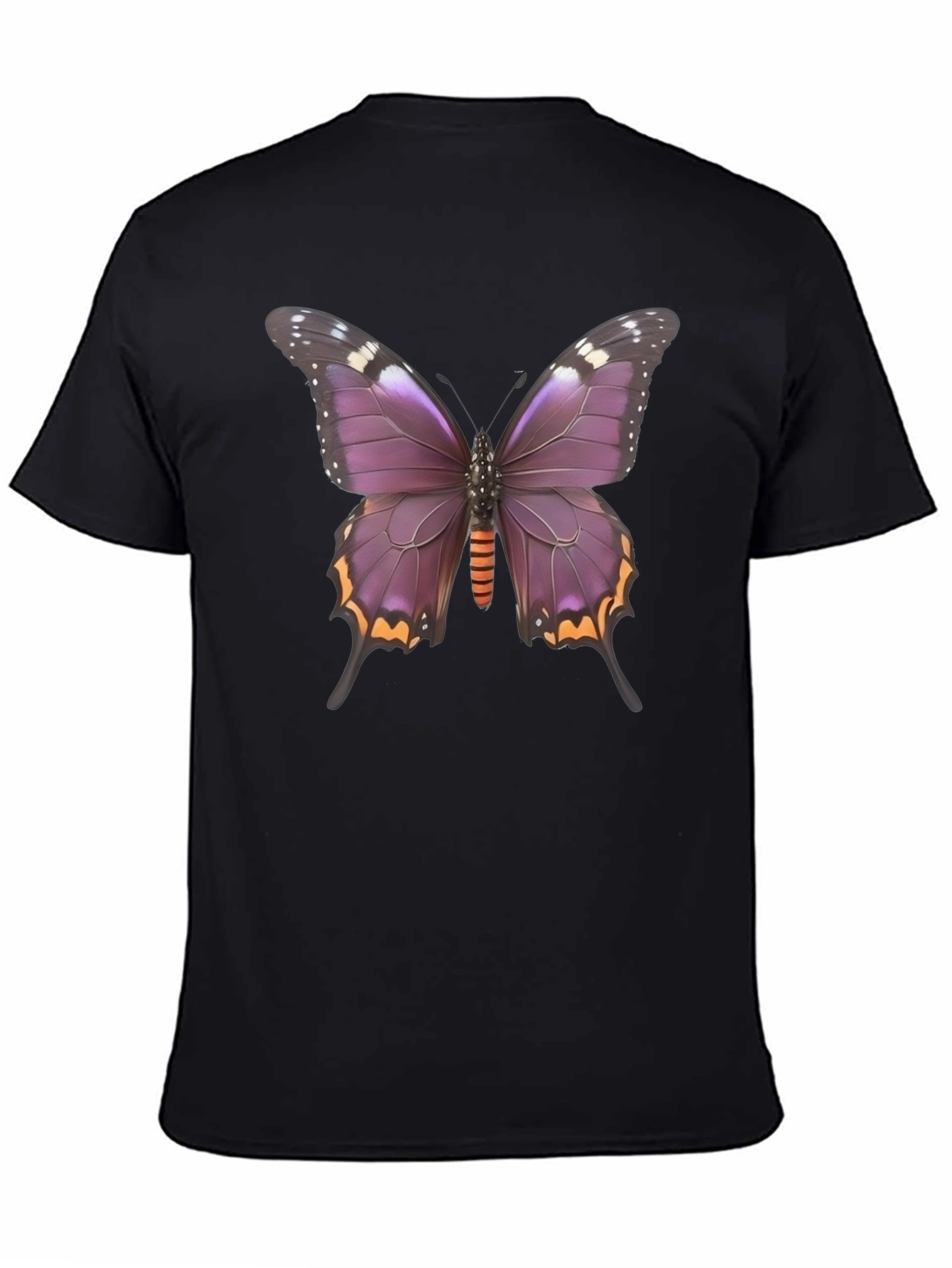 Black Butterfly Graphic Tee - Stylish Black T-Shirt view 4
