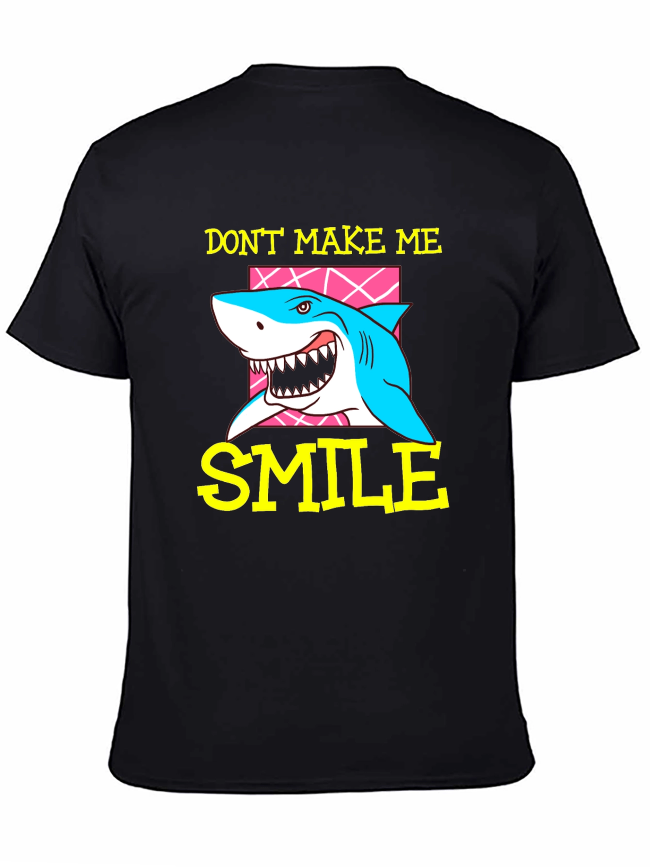 Black Don't Make Me Smile Shark Graphic T-Shirt view 4