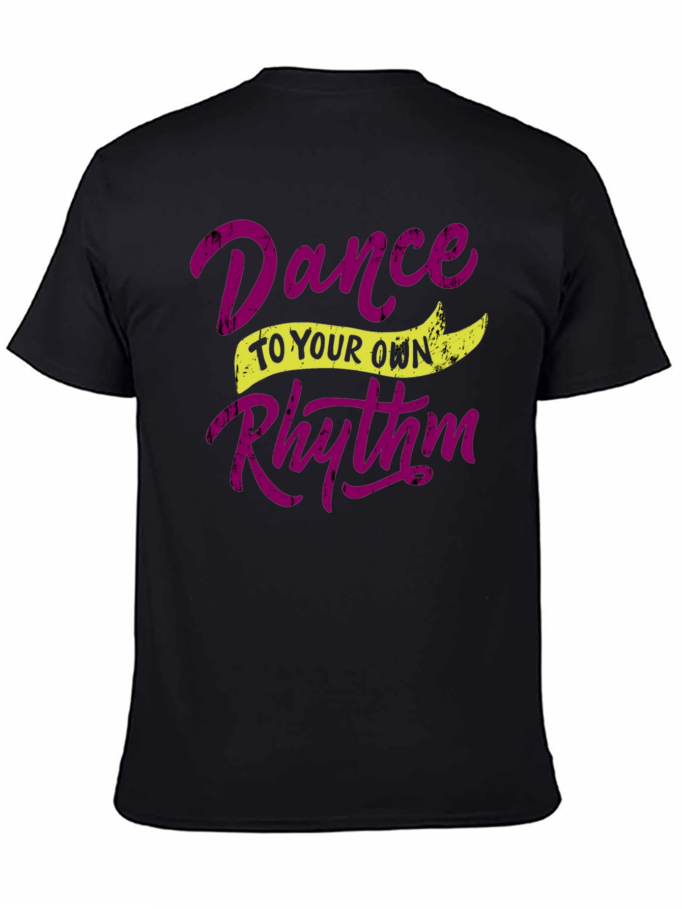 Black Dance to Your Own Rhythm Graphic Tee view 4