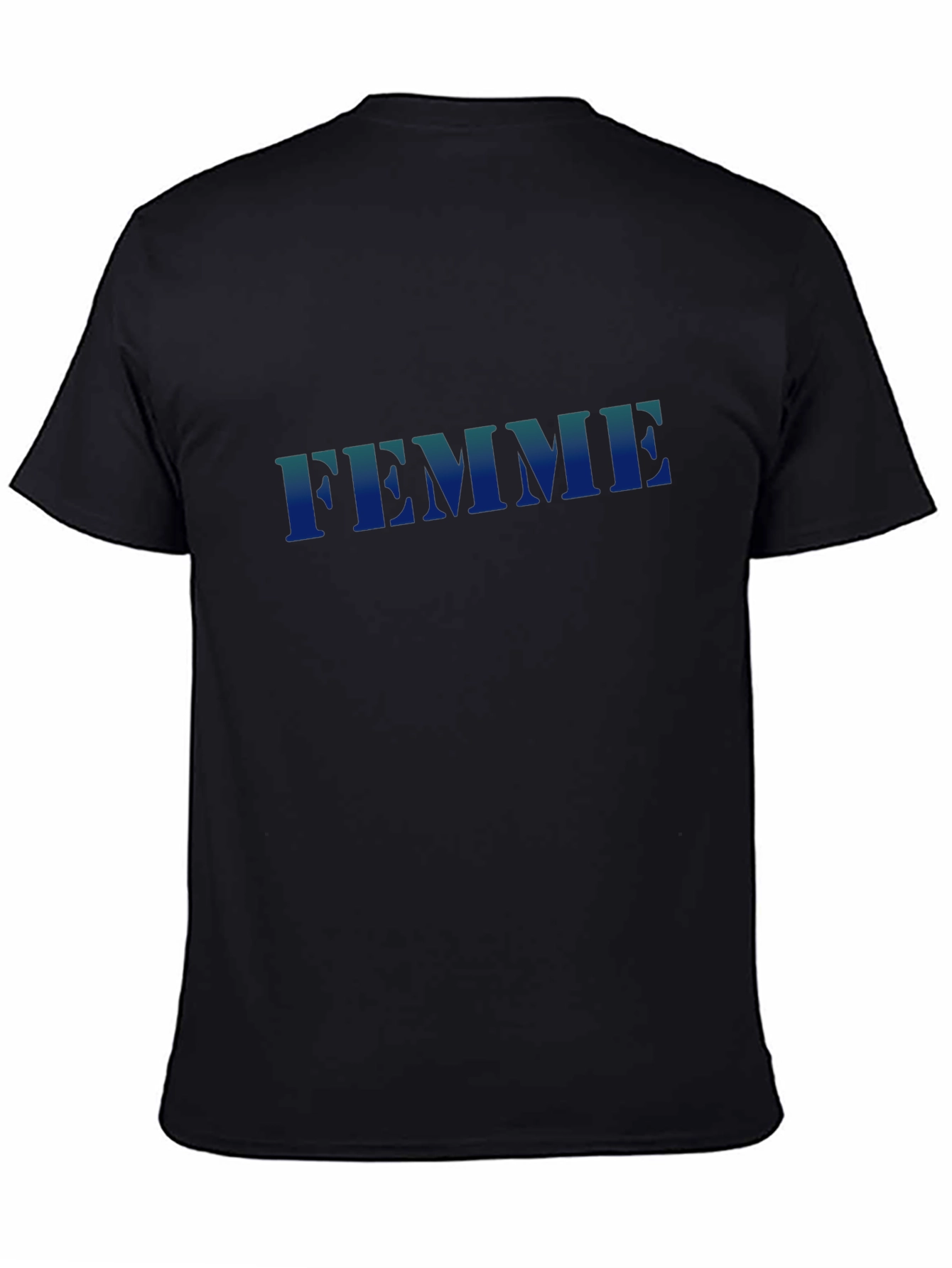 Black Femme Graphic T-Shirt - Trendy Casual Wear view 4