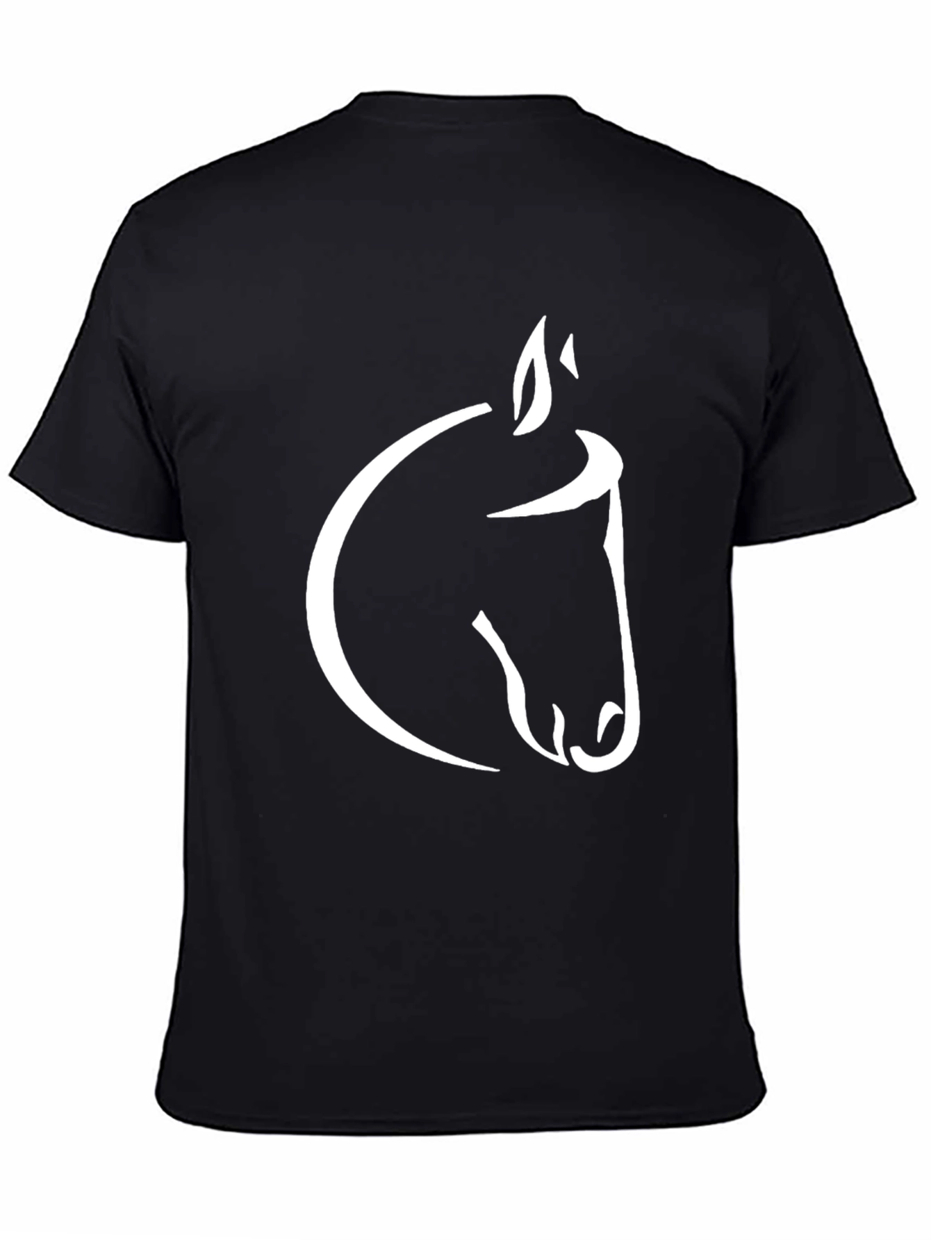 Black Black Horse Graphic Tee - Stylish Men's T-Shirt view 4