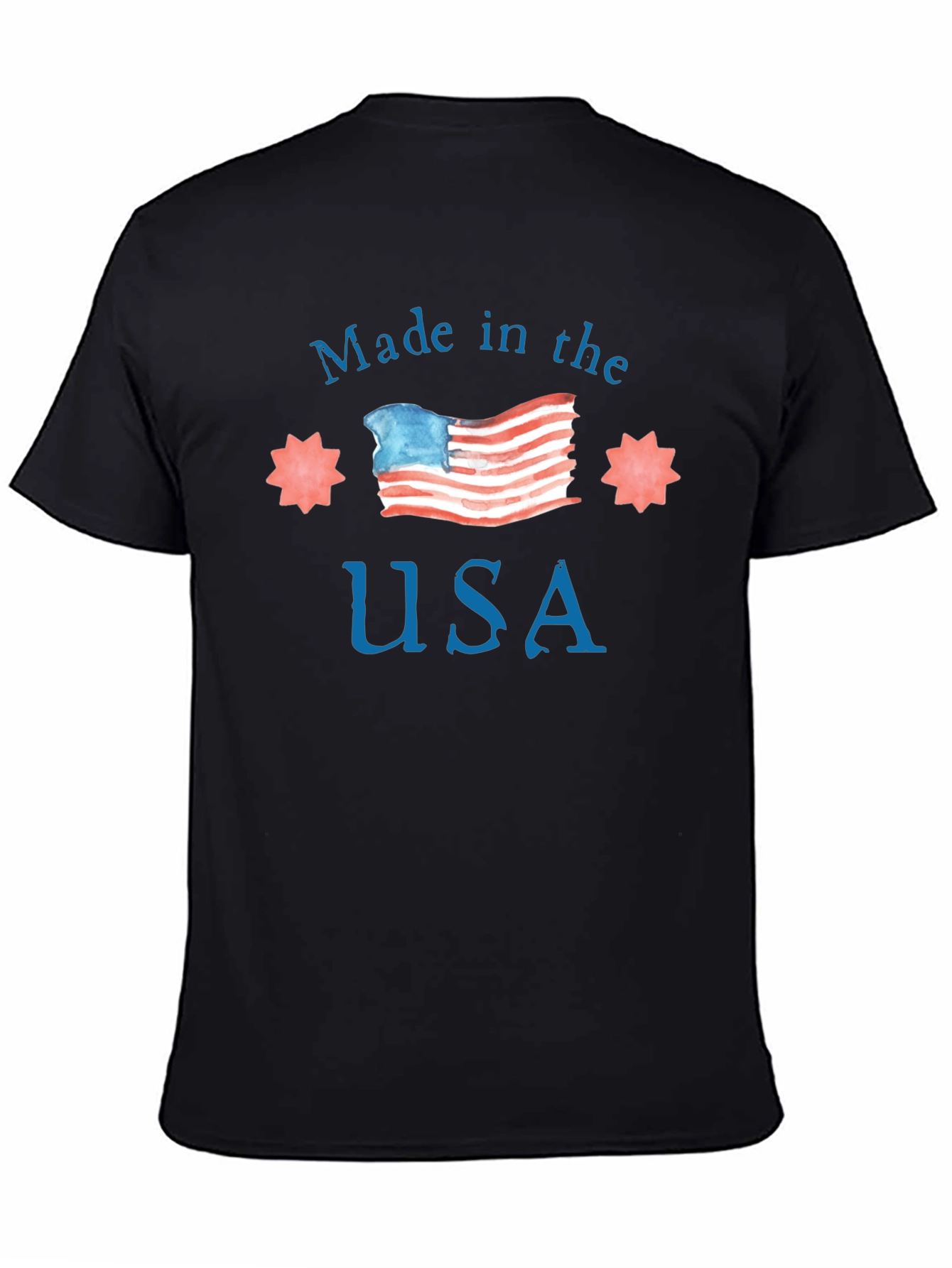 Black Made in USA Graphic Tee - Patriotic T-Shirt view 4