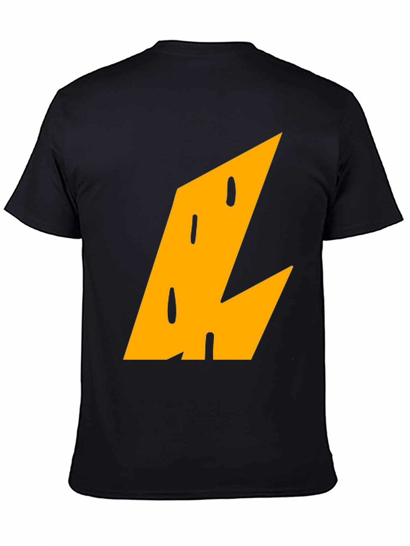 Black Abstract Graphic Print T-Shirt view 4