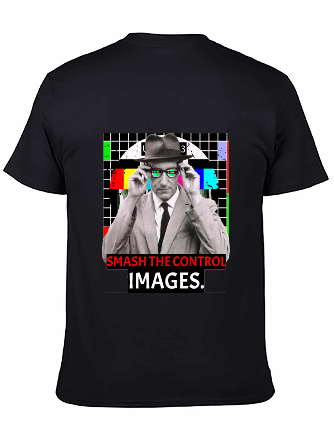 Black Smash The Control Images Graphic T-Shirt view 4