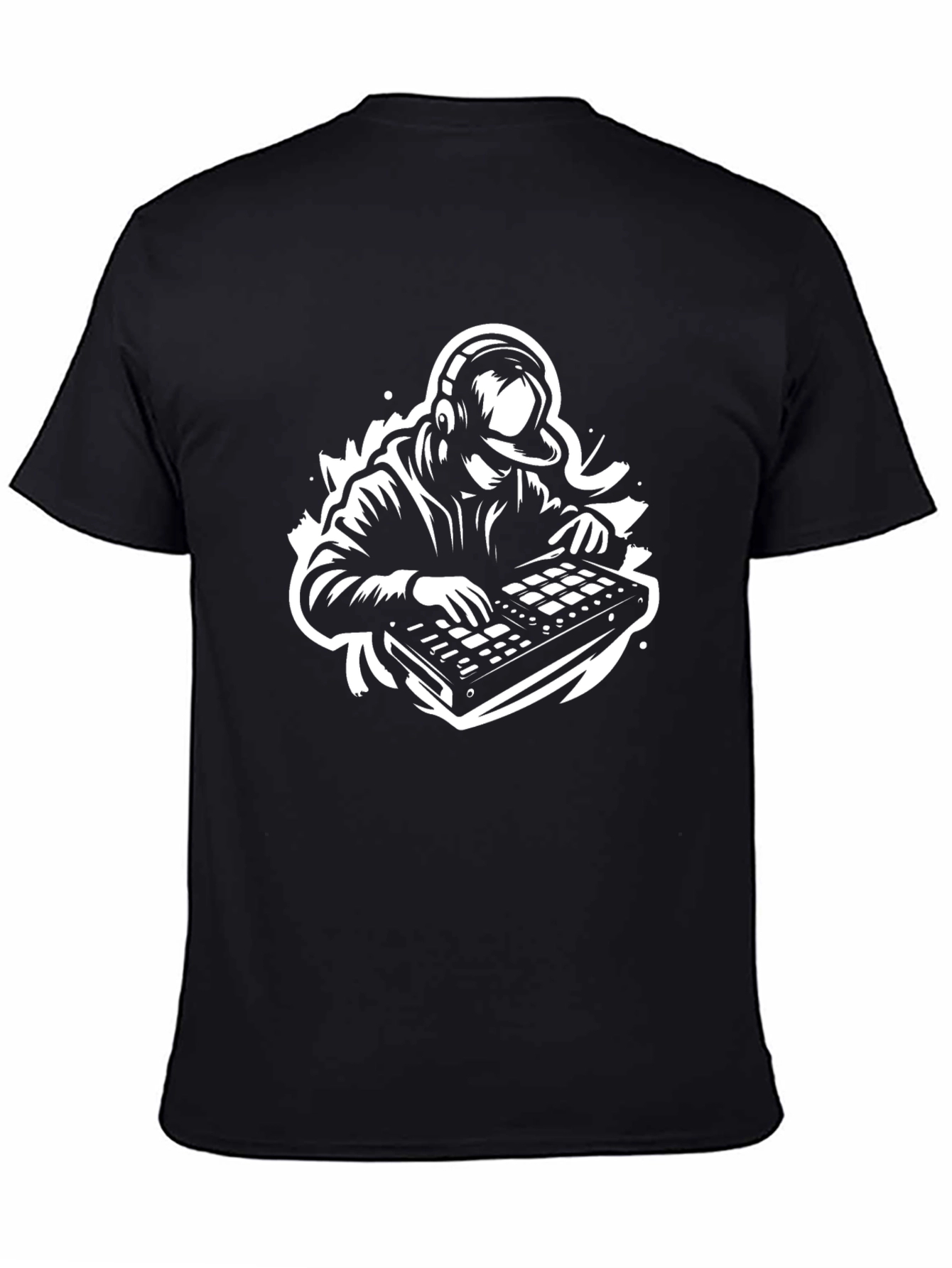 Black DJ Beatmaker Graphic Tee view 4