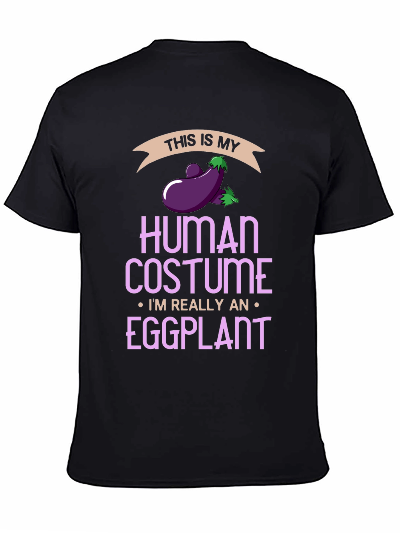 Eggplant Human Costume Funny T-Shirt - 4