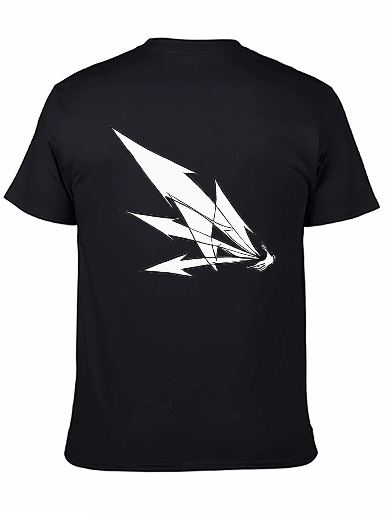 Black Men's Graphic T-Shirt - Arrow Design view 4