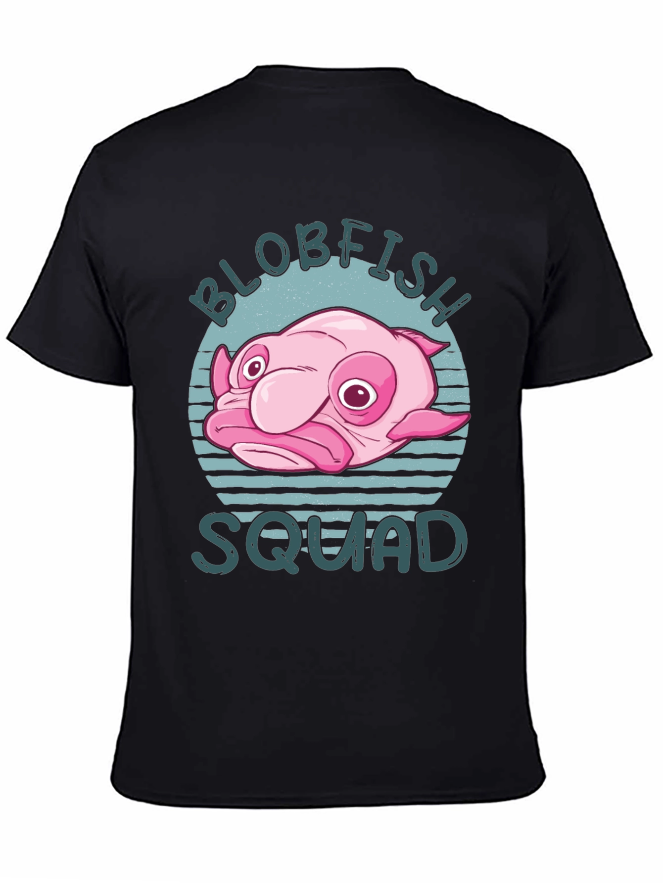 Black Blobfish Squad Graphic Tee view 4