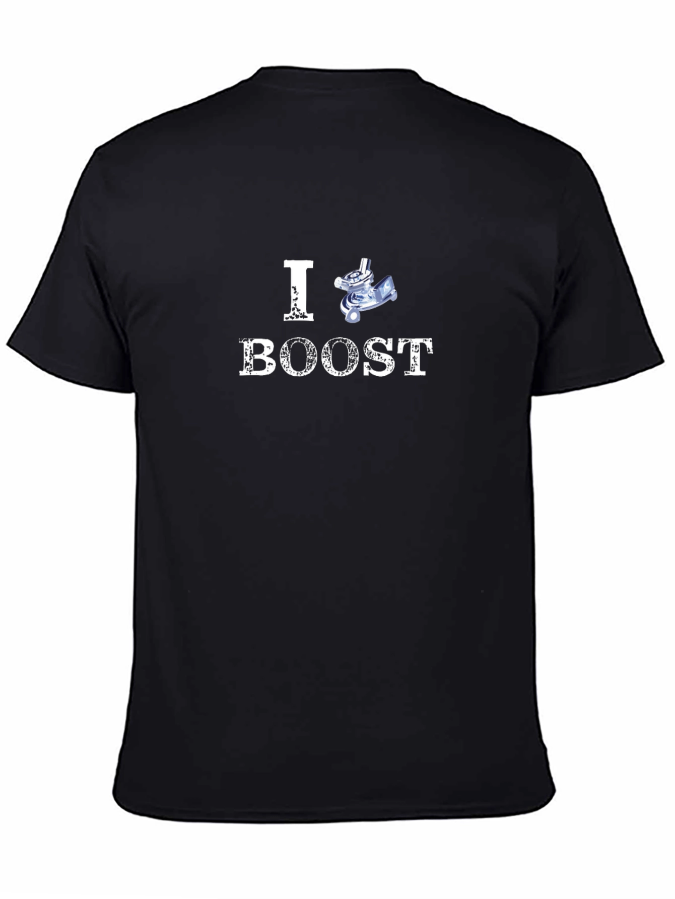 Black I Heart Boost T-Shirt - Turbocharged Style view 4