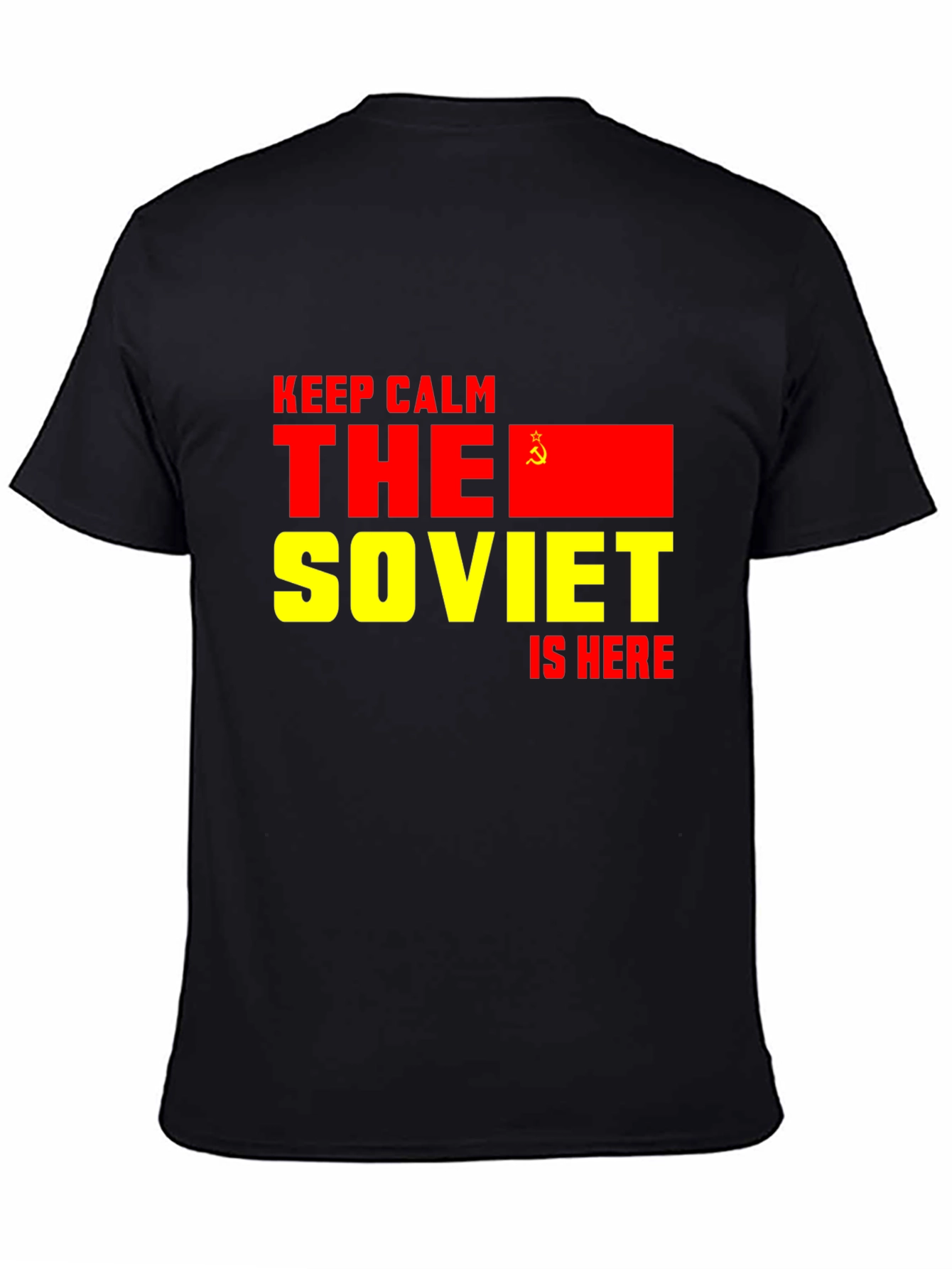 Black Soviet Is Here T-Shirt - Keep Calm Design view 4