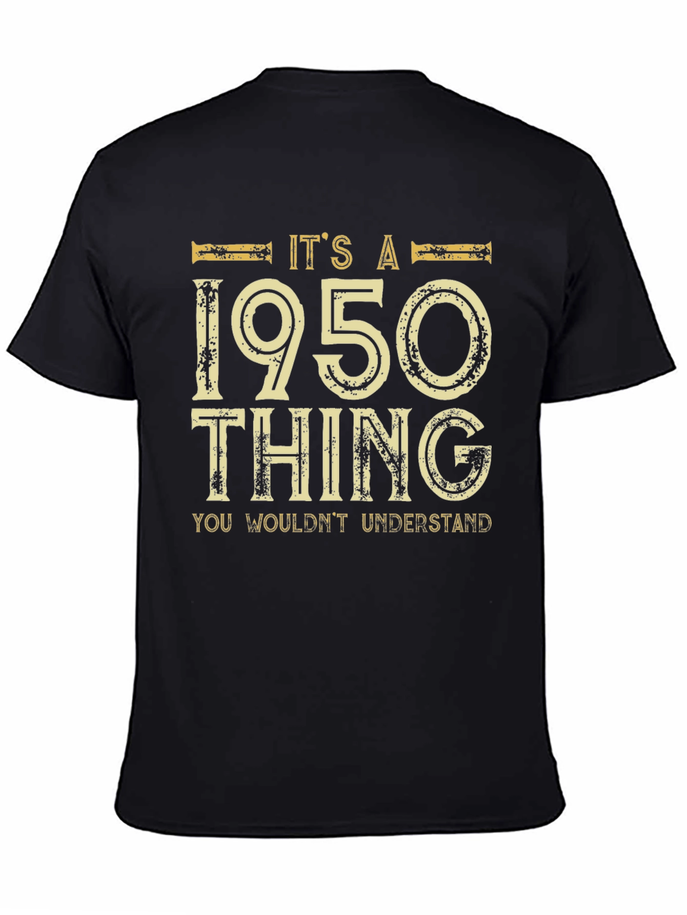 Black It's a 1950 Thing T-Shirt view 4