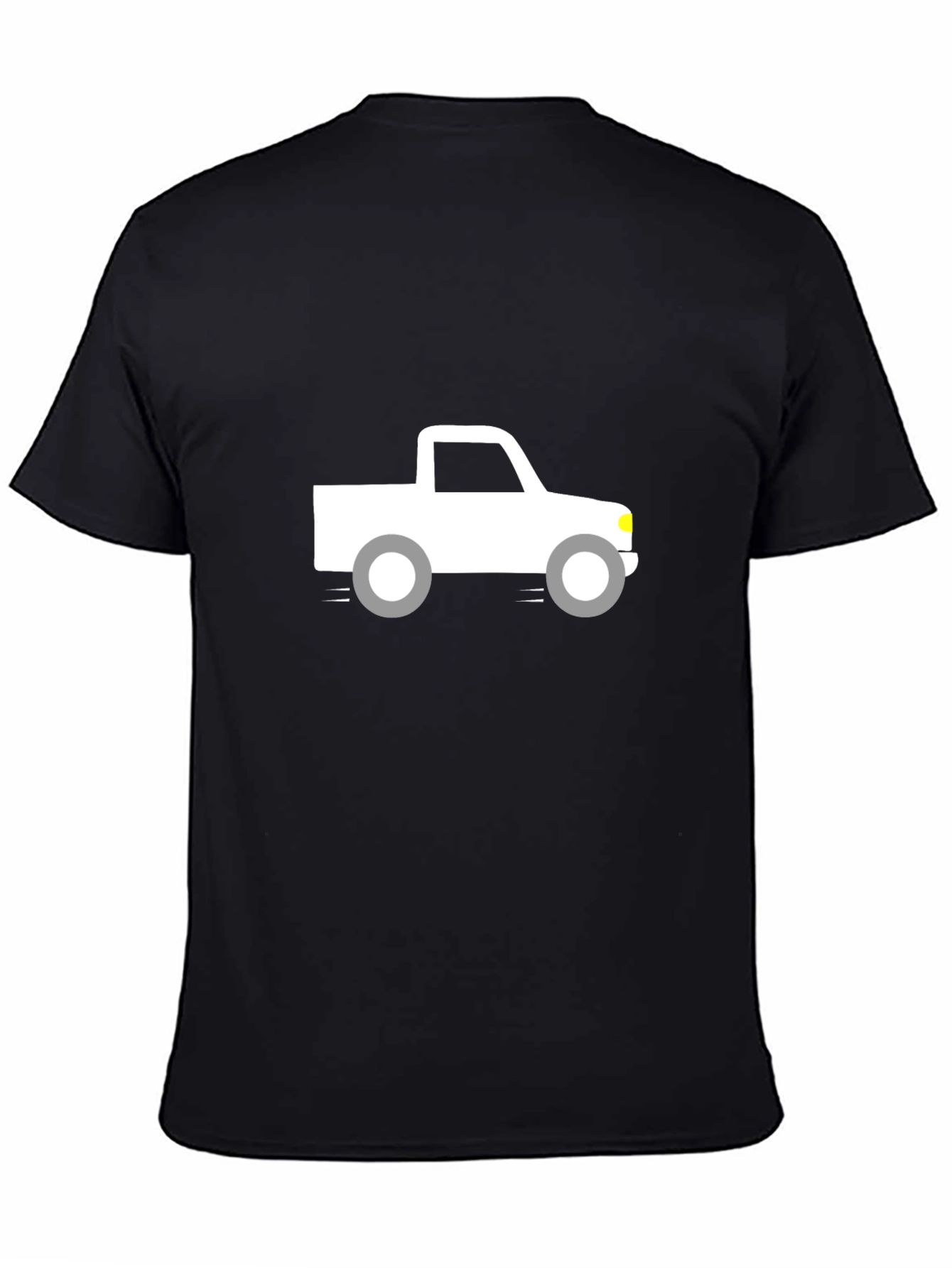Black Truck Graphic Tee - Black Cotton Blend view 4
