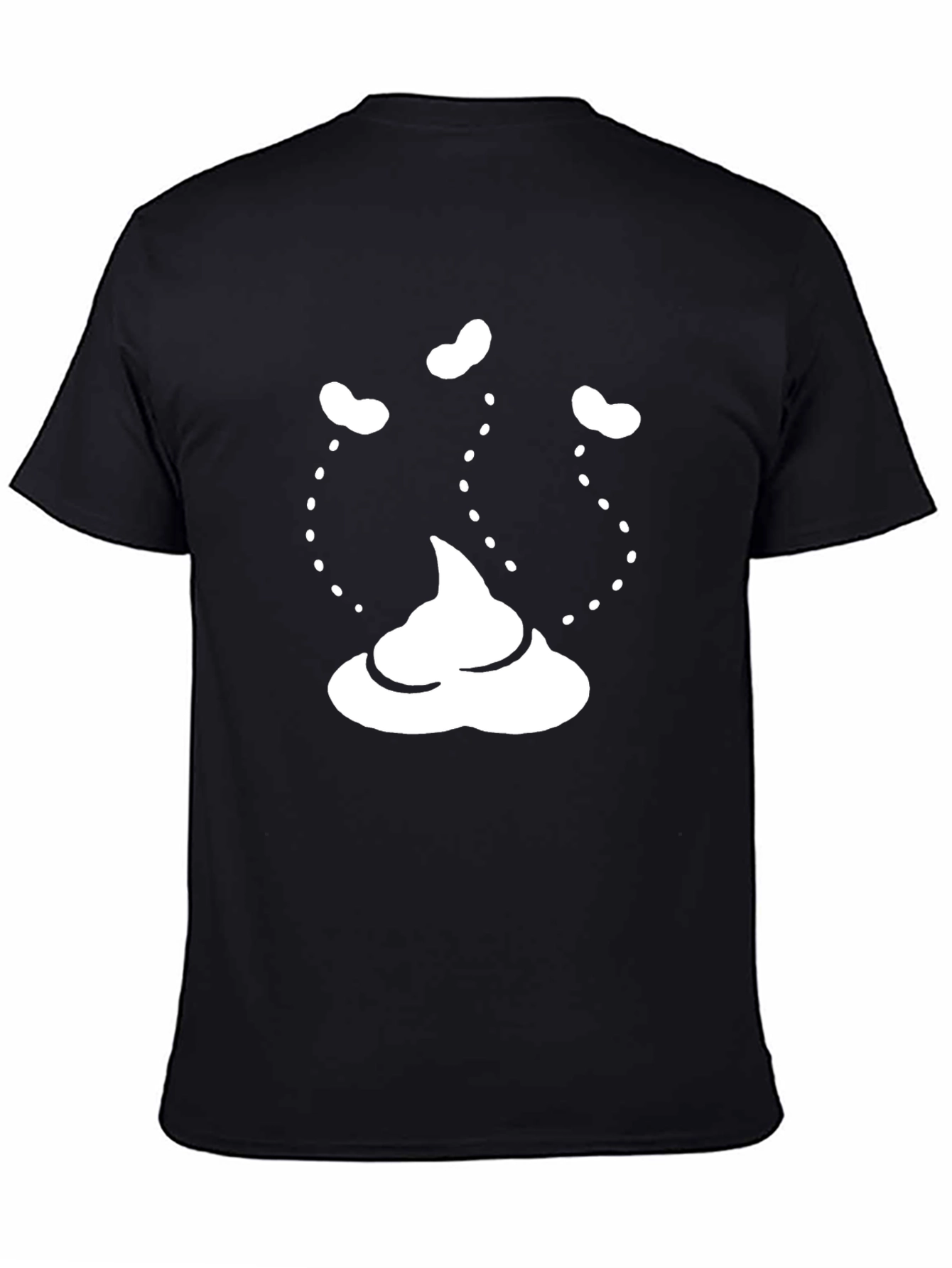 Black Novelty Poop Emoji T-Shirt - Funny Graphic Tee view 4
