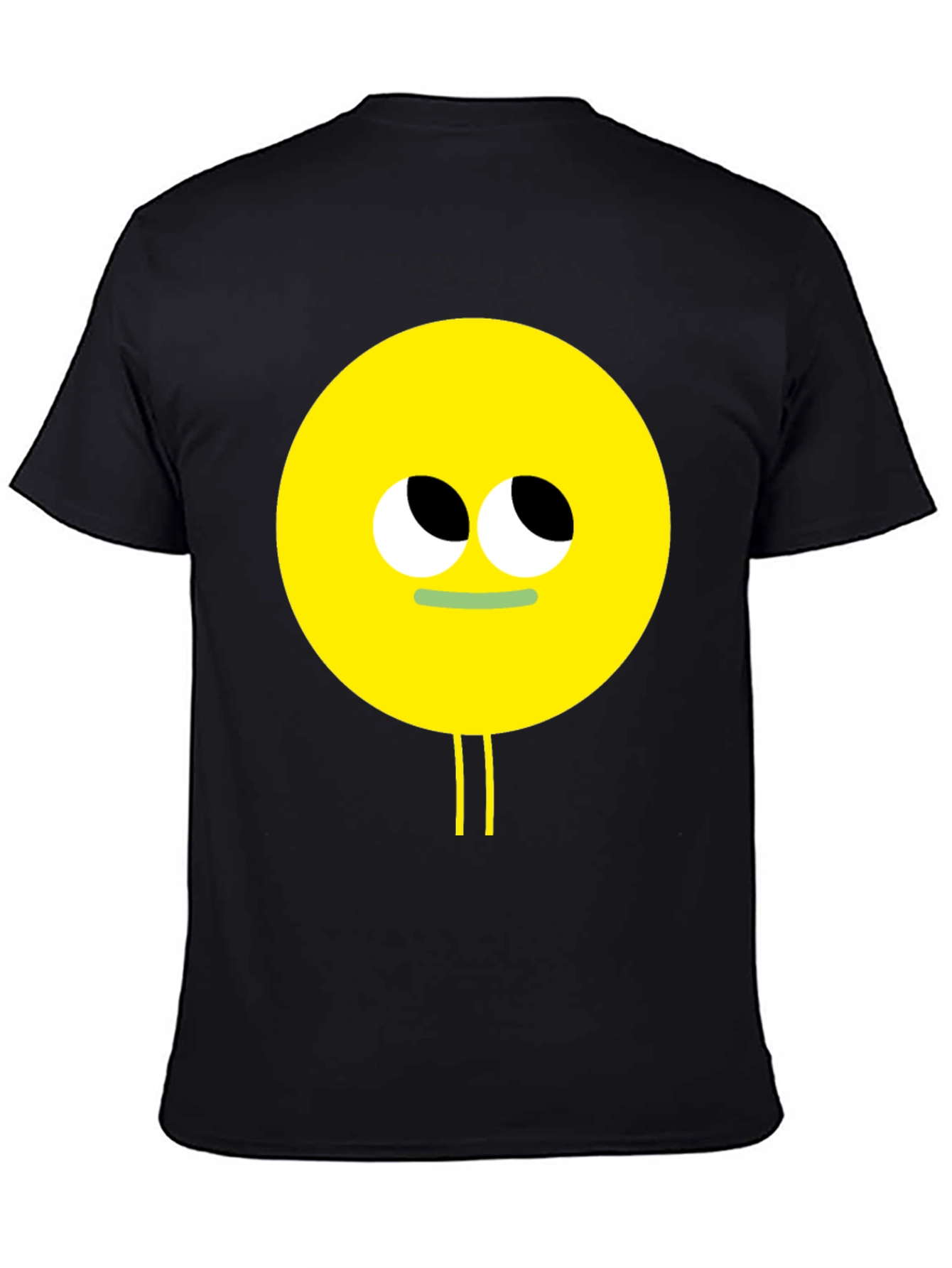 Black Funny Googly Eyes Graphic Tee - Black view 4