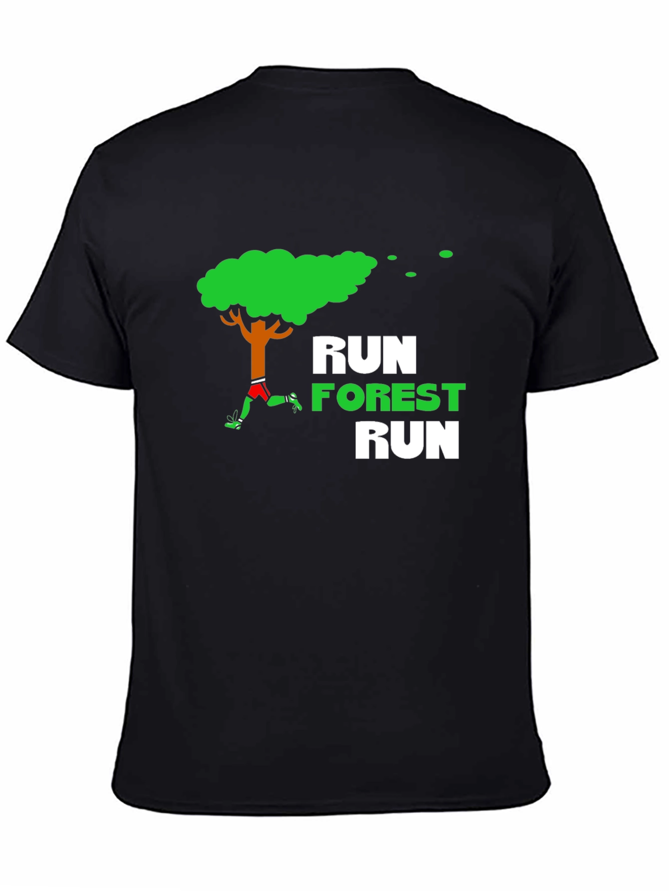 Black Run Forest Run T-Shirt view 4