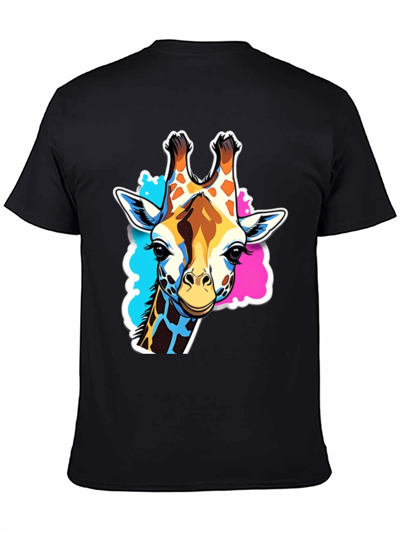 Giraffe Graphic Tee - Stylish Black T-Shirt - 4