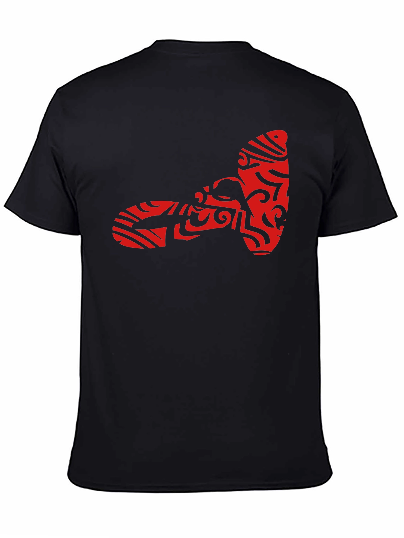 Black Tribal Tattoo Hammer Graphic Black T-Shirt view 4