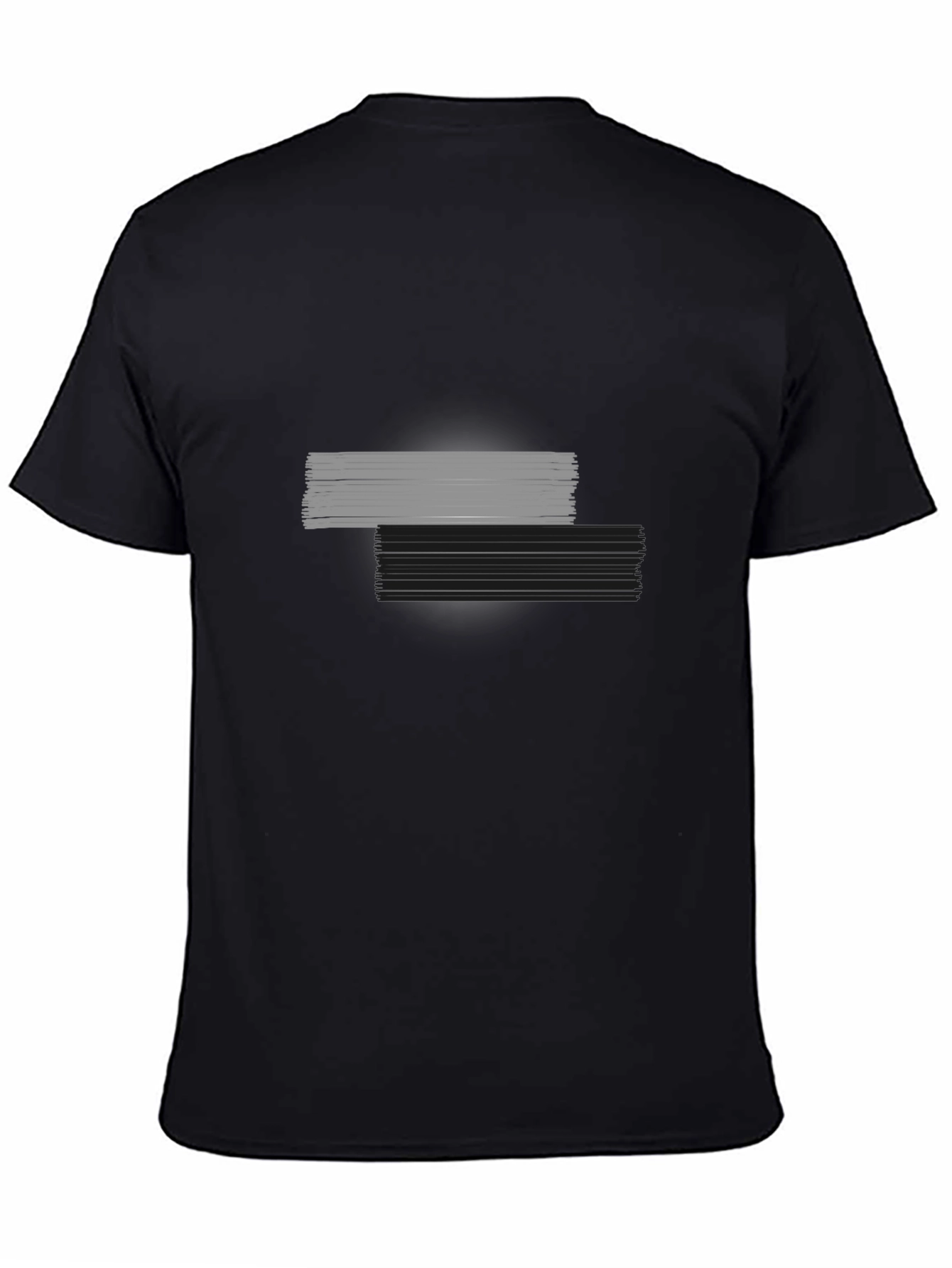 Black Modern Graphic Tee - Black Casual Style view 4
