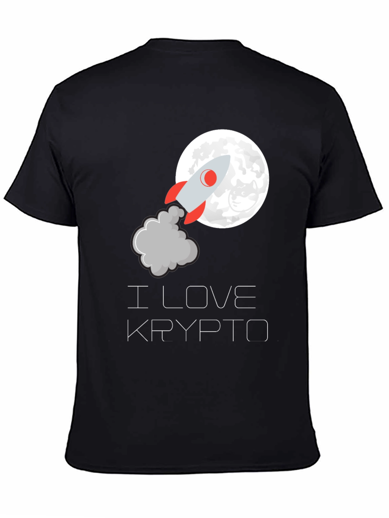 I Love Krypto Rocket T-Shirt - Crypto to the Moon! - 4