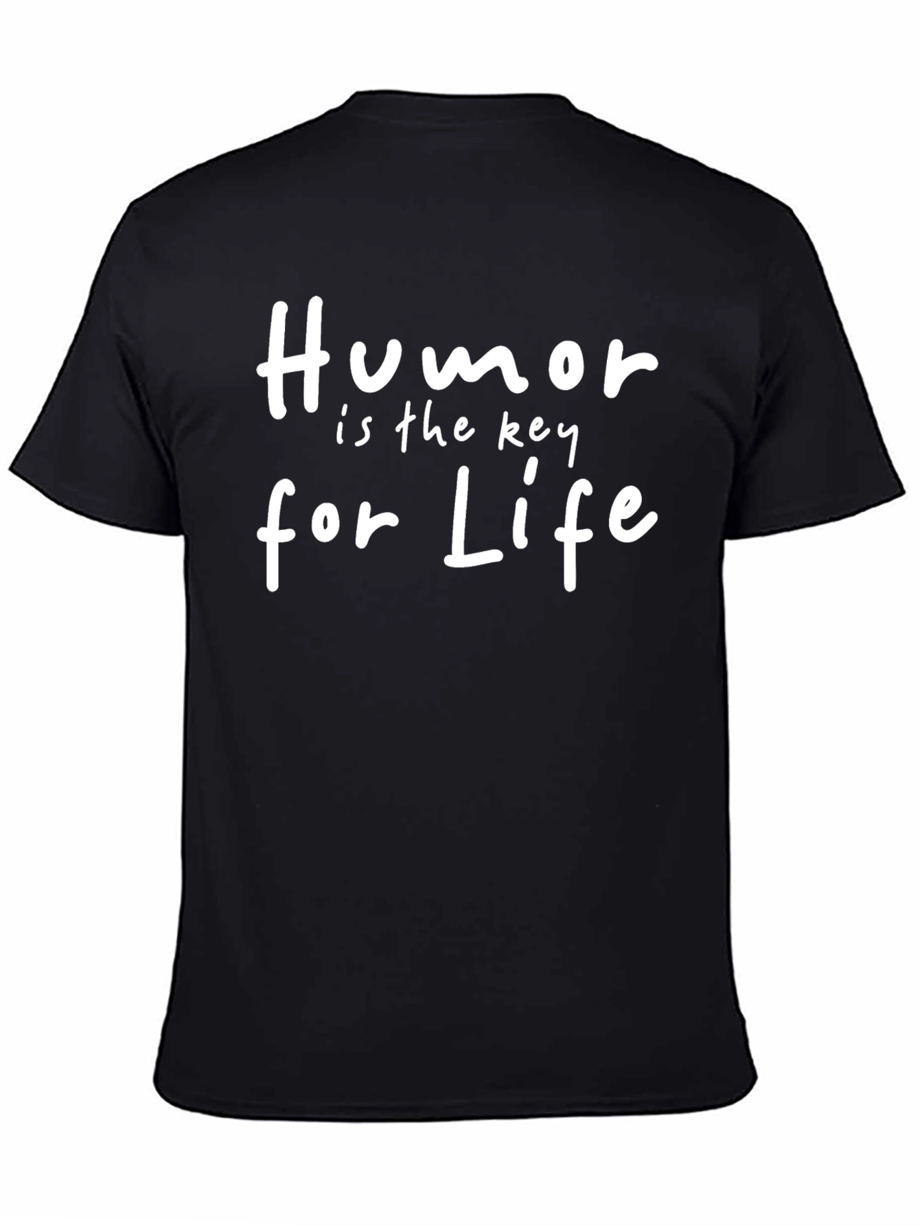 Black Humor is the Key for Life Black T-Shirt view 4