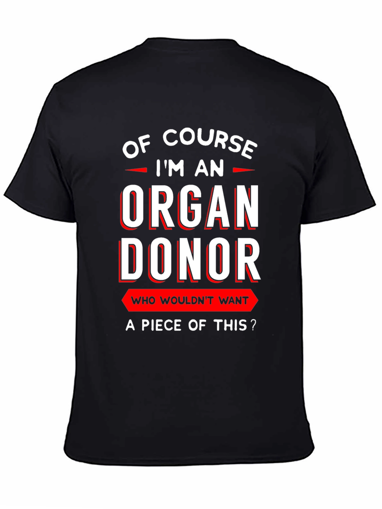 Black Organ Donor T-Shirt: Funny Graphic Tee view 4