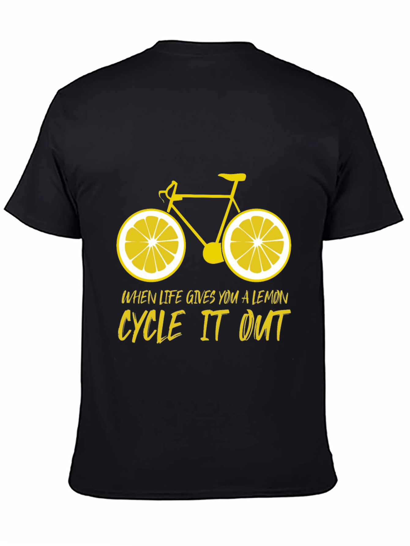 Black Lemon Bicycle T-Shirt: Cycle It Out Tee view 4
