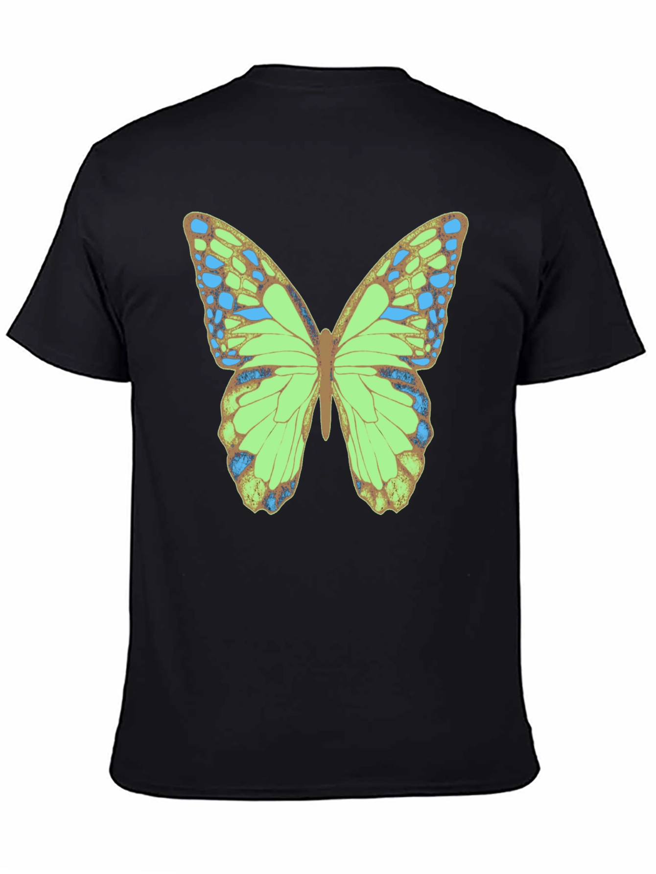 Black Butterfly Graphic T-Shirt - Nature Inspired Tee view 4