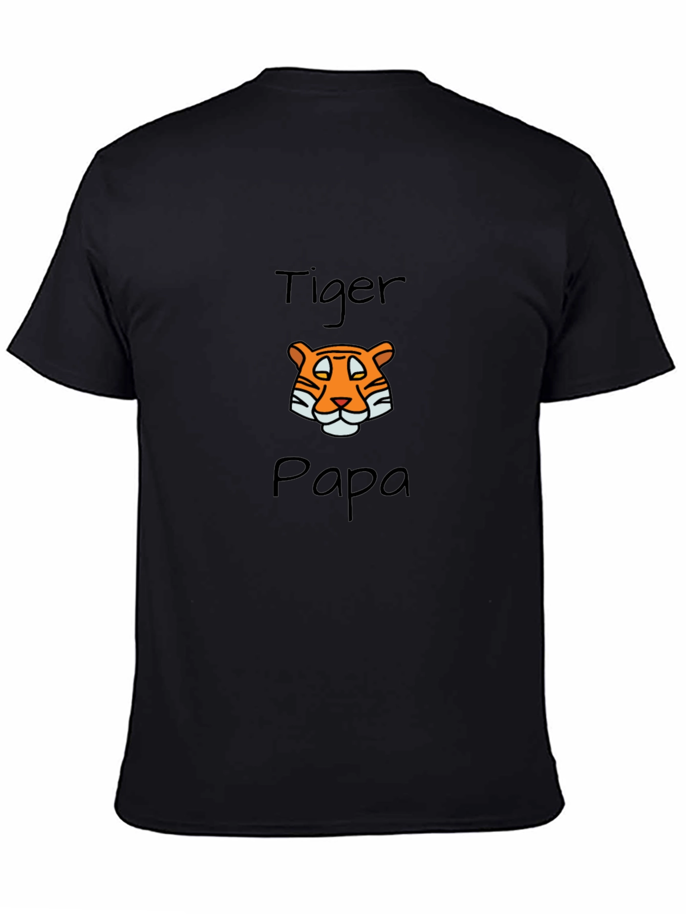 Black Tiger Papa Graphic T-Shirt - Black view 4