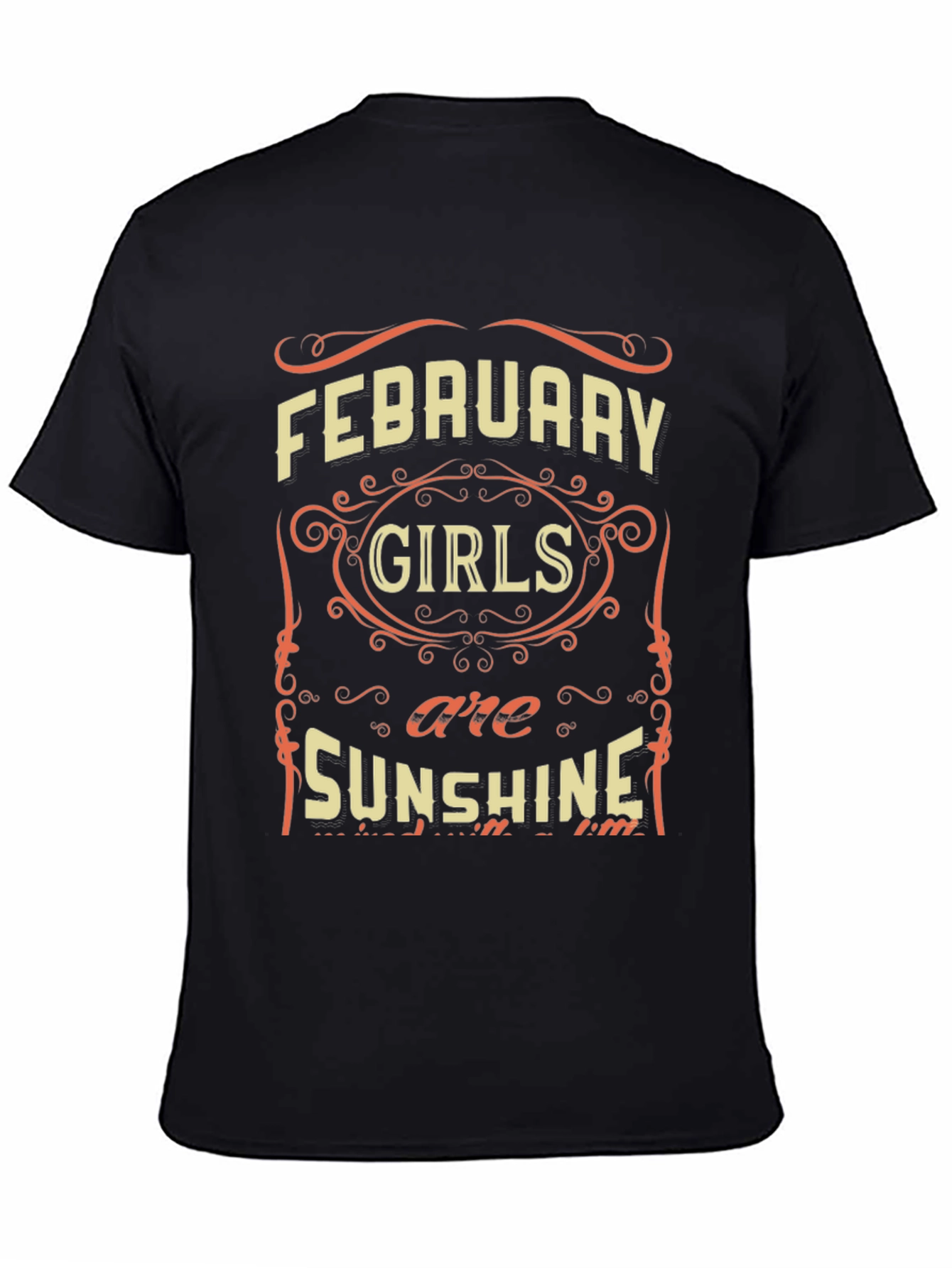 Black February Girls are Sunshine T-Shirt view 4
