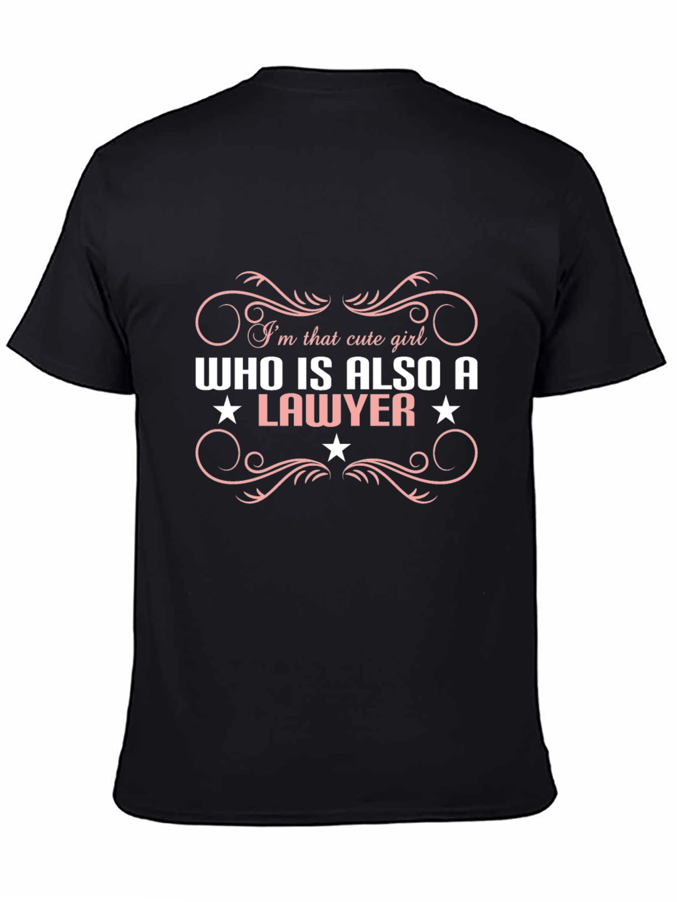 Cute Girl Lawyer Graphic Tee - 4