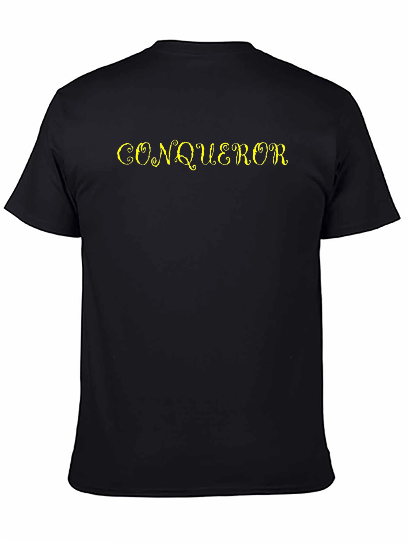 Black Conqueror Graphic Tee - Bold Statement Shirt view 4