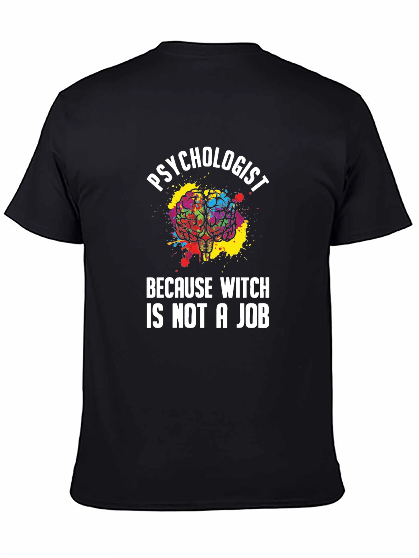 Black Psychologist T-Shirt Funny Witch Job Gift view 4
