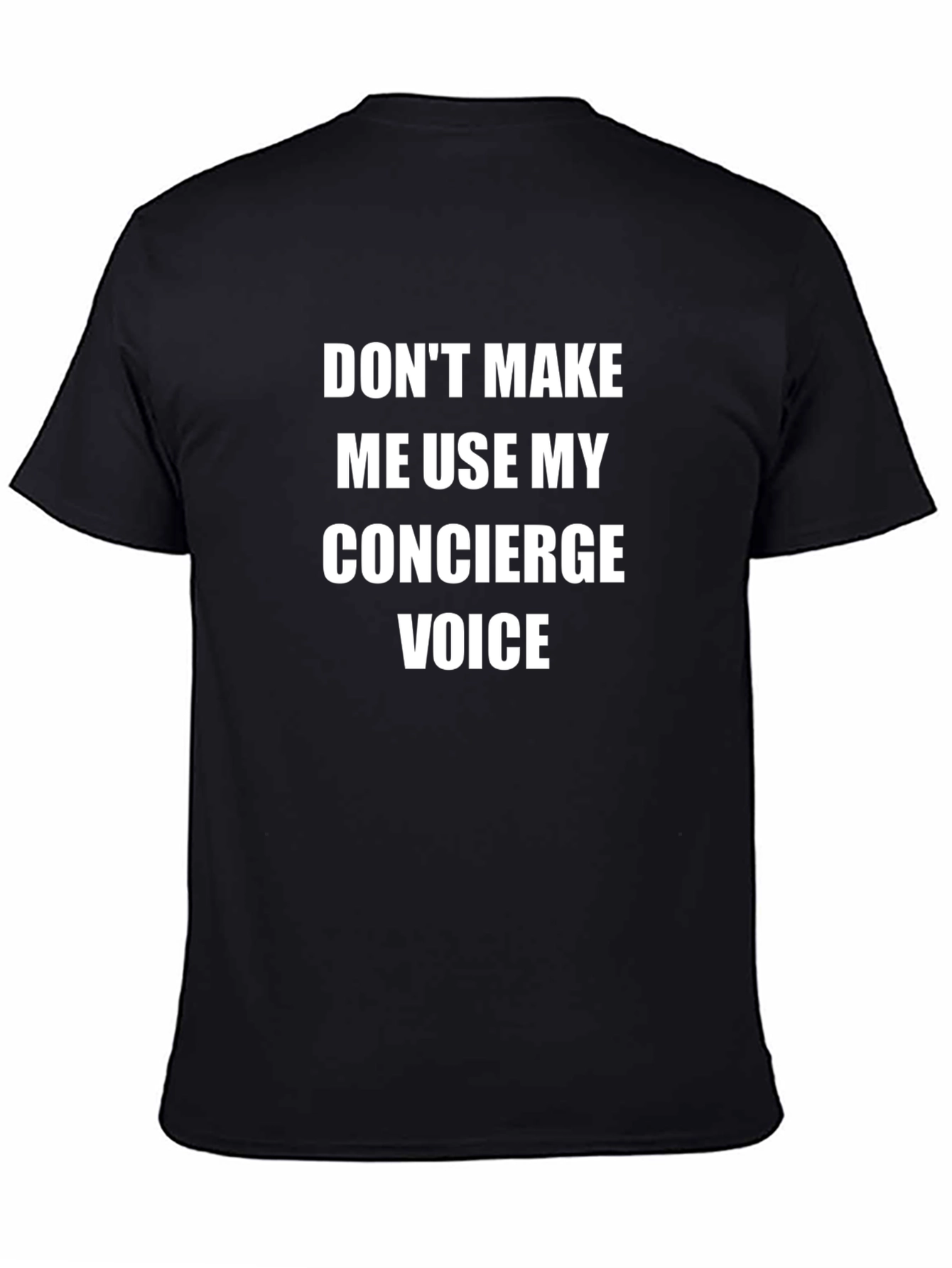 Black Concierge Voice Black T-Shirt view 4