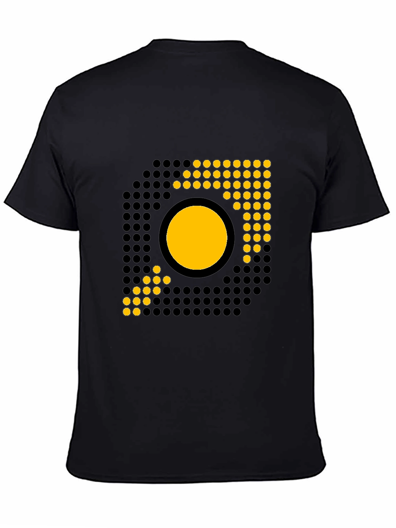 Black Modern Graphic Black T-Shirt view 4