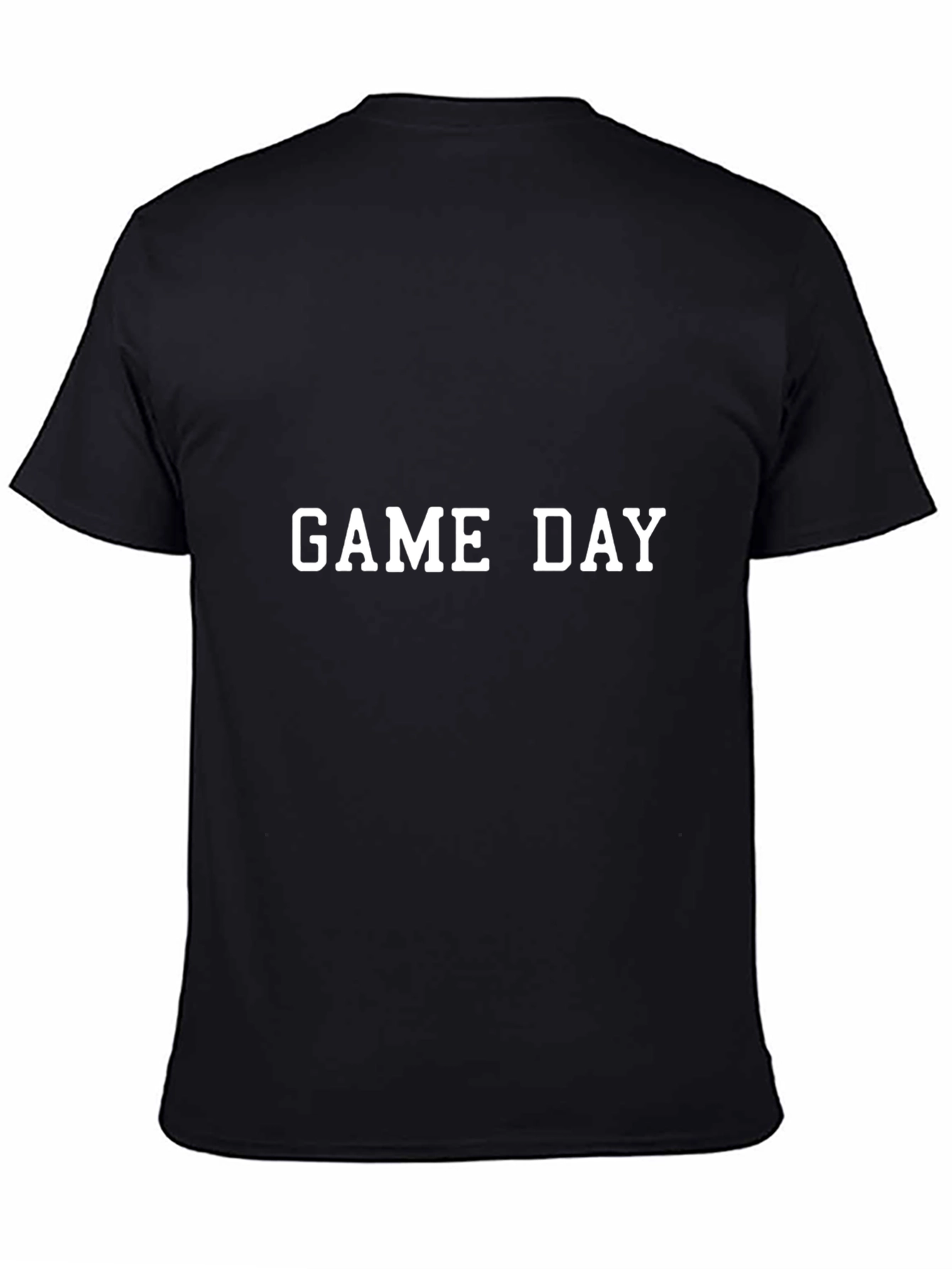 Black Game Day T-Shirt - Comfortable Cotton Tee view 4
