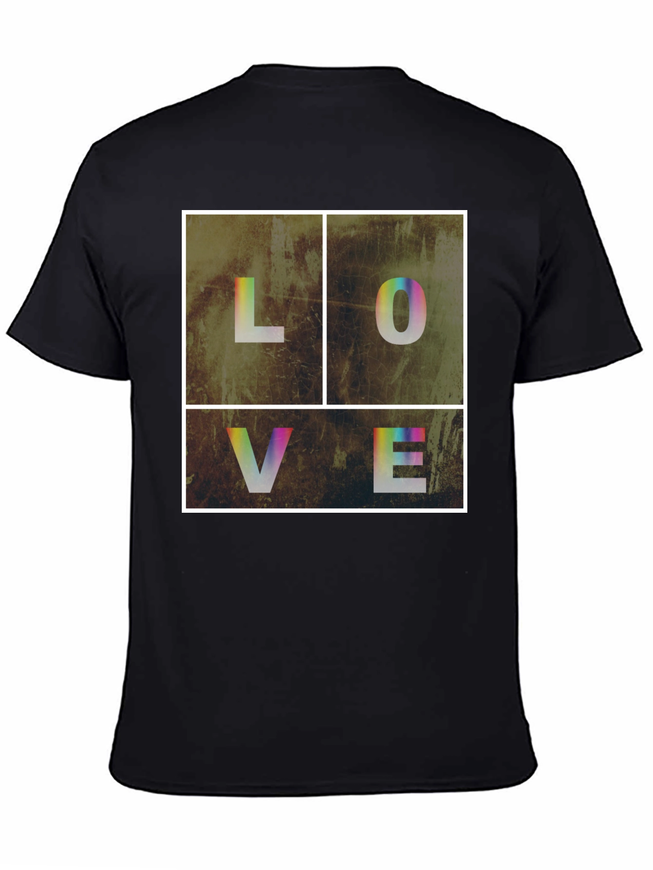 Black Love Graphic Tee - Unisex Crew Neck view 4