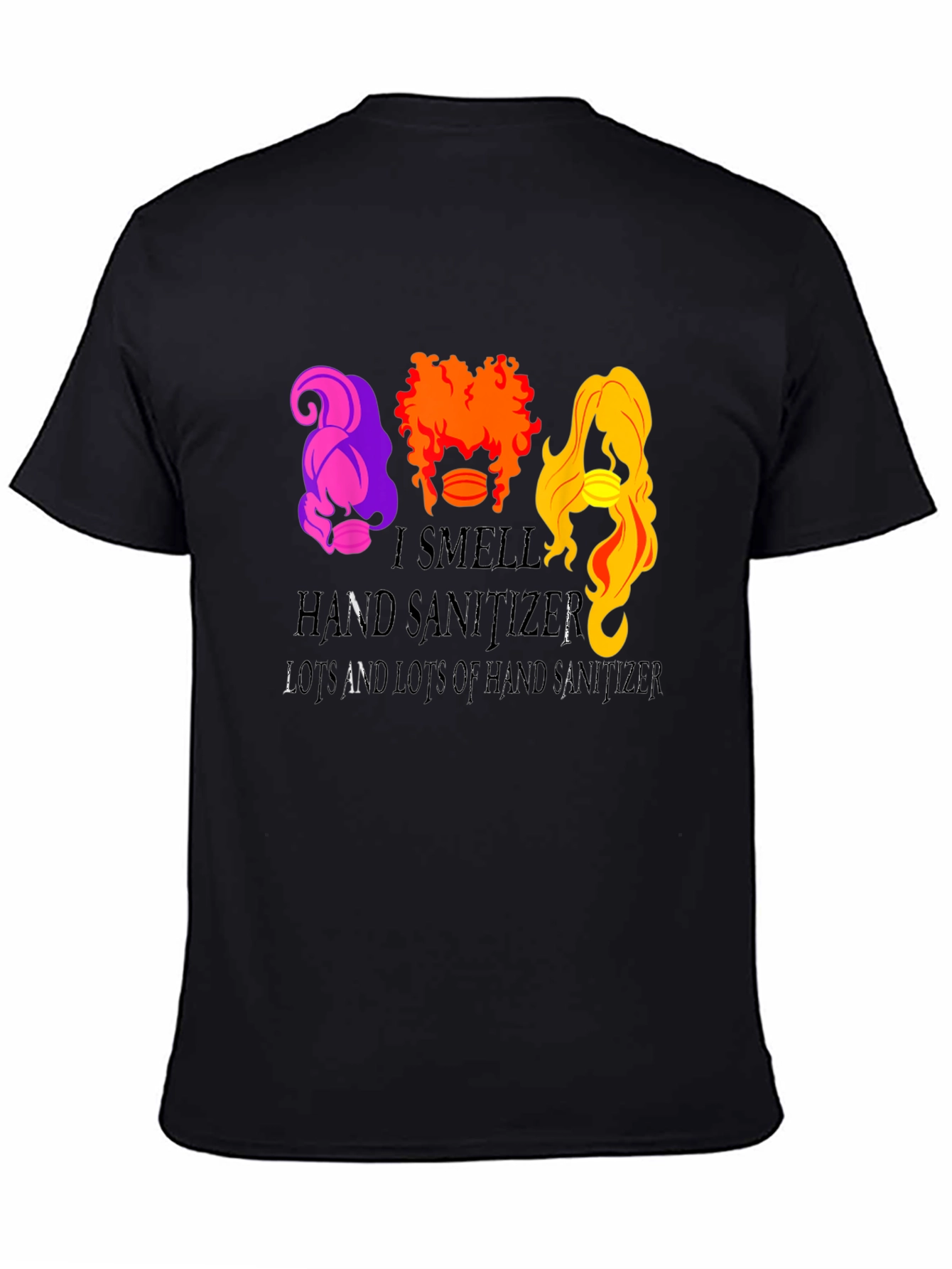 Black I Smell Hand Sanitizer T-Shirt view 4