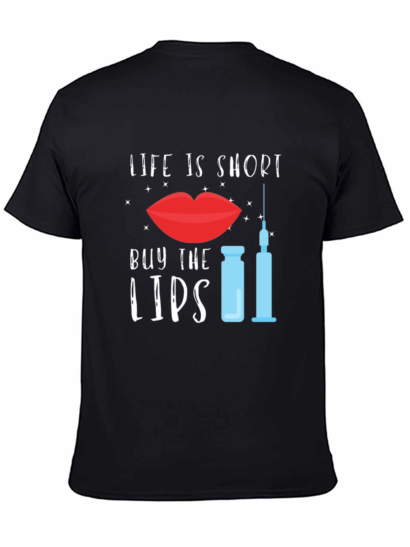 Black Life is Short Buy the Lips T-Shirt view 4