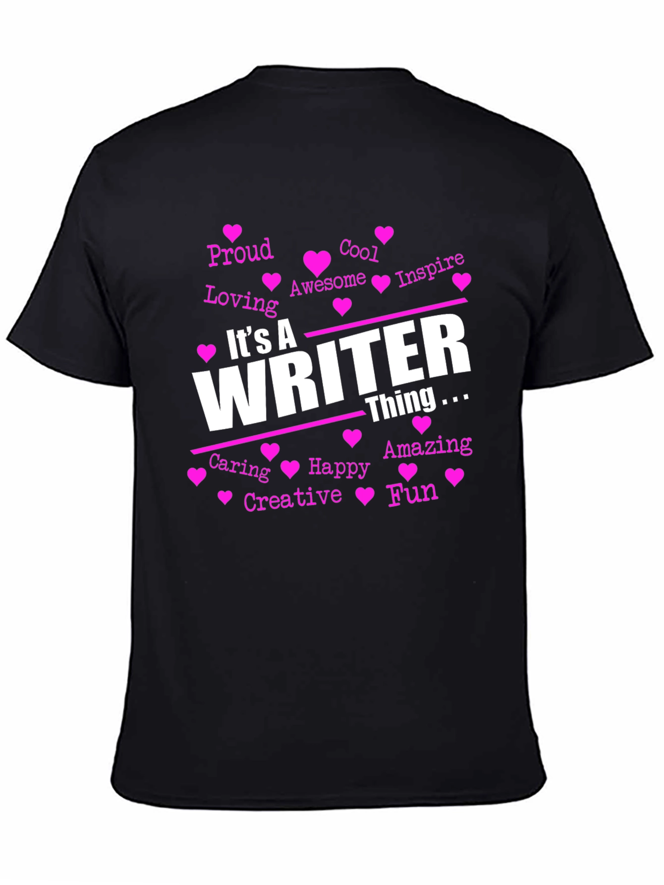 Black It's a Writer Thing T-Shirt view 4
