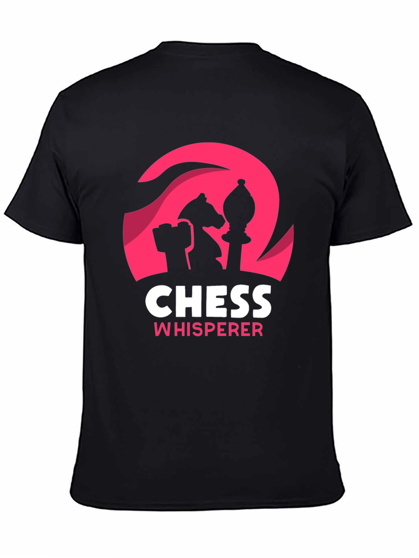 Black Chess Whisperer Black T-Shirt view 4