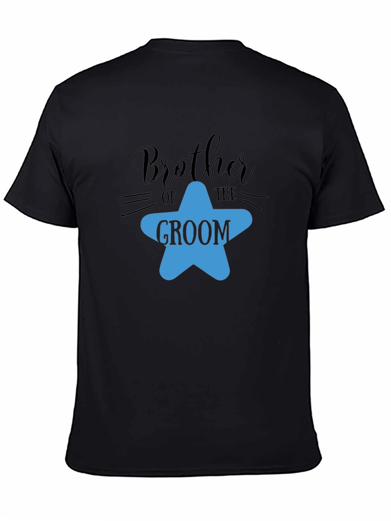 Brother of the Groom T-Shirt - Star Design - 4